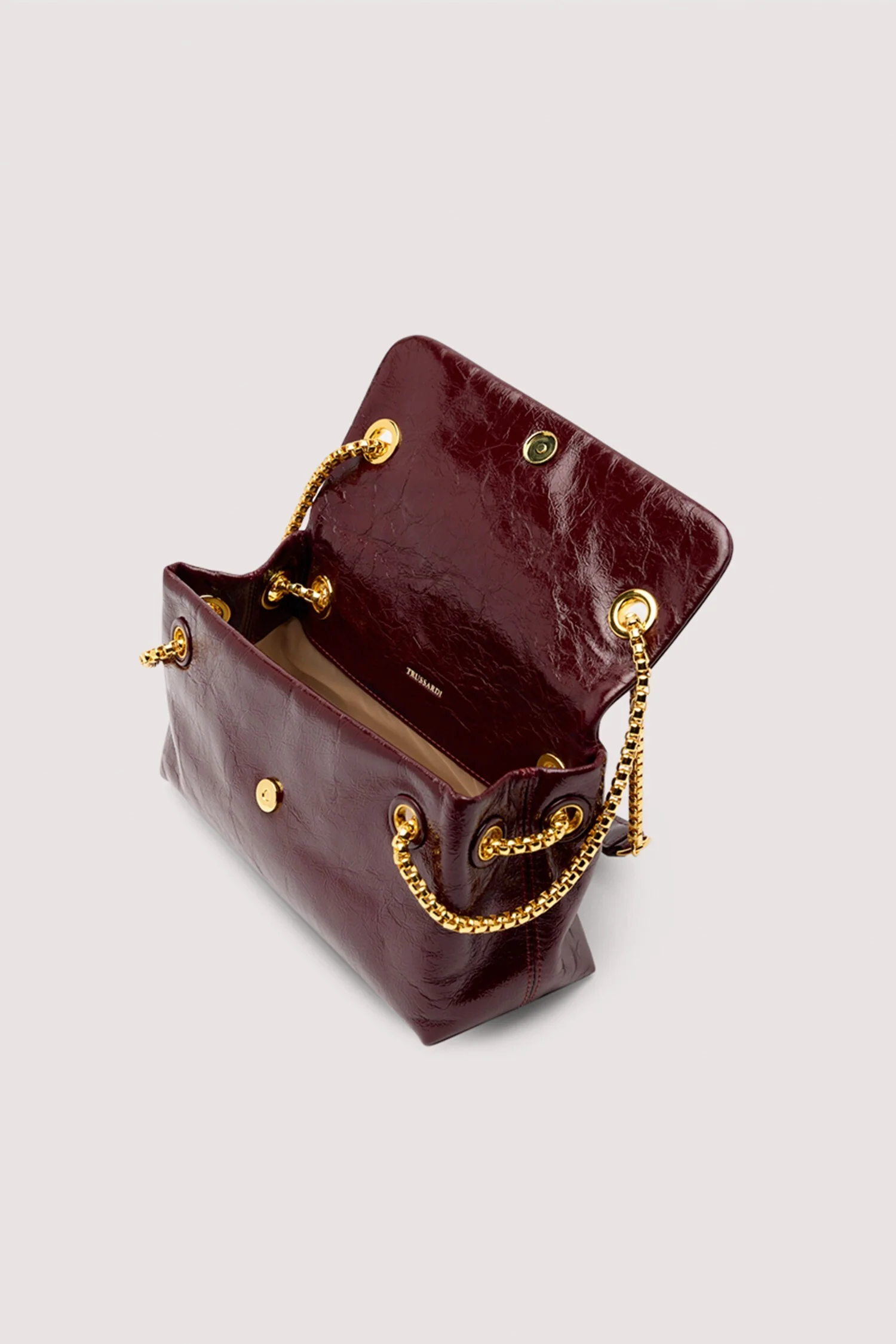 Orbita mini shoulder bag with leather chain - Image 3