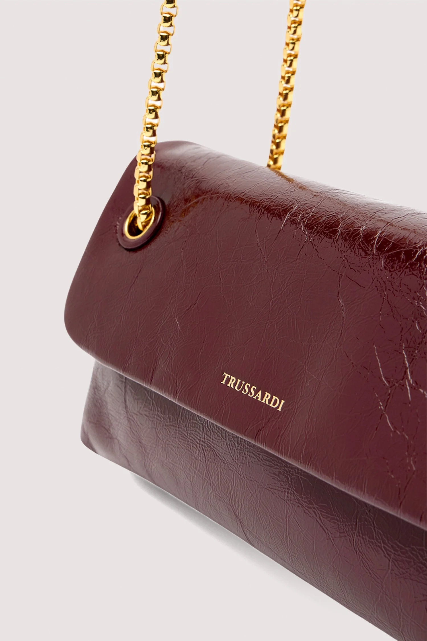 Orbita mini shoulder bag with leather chain - Image 4