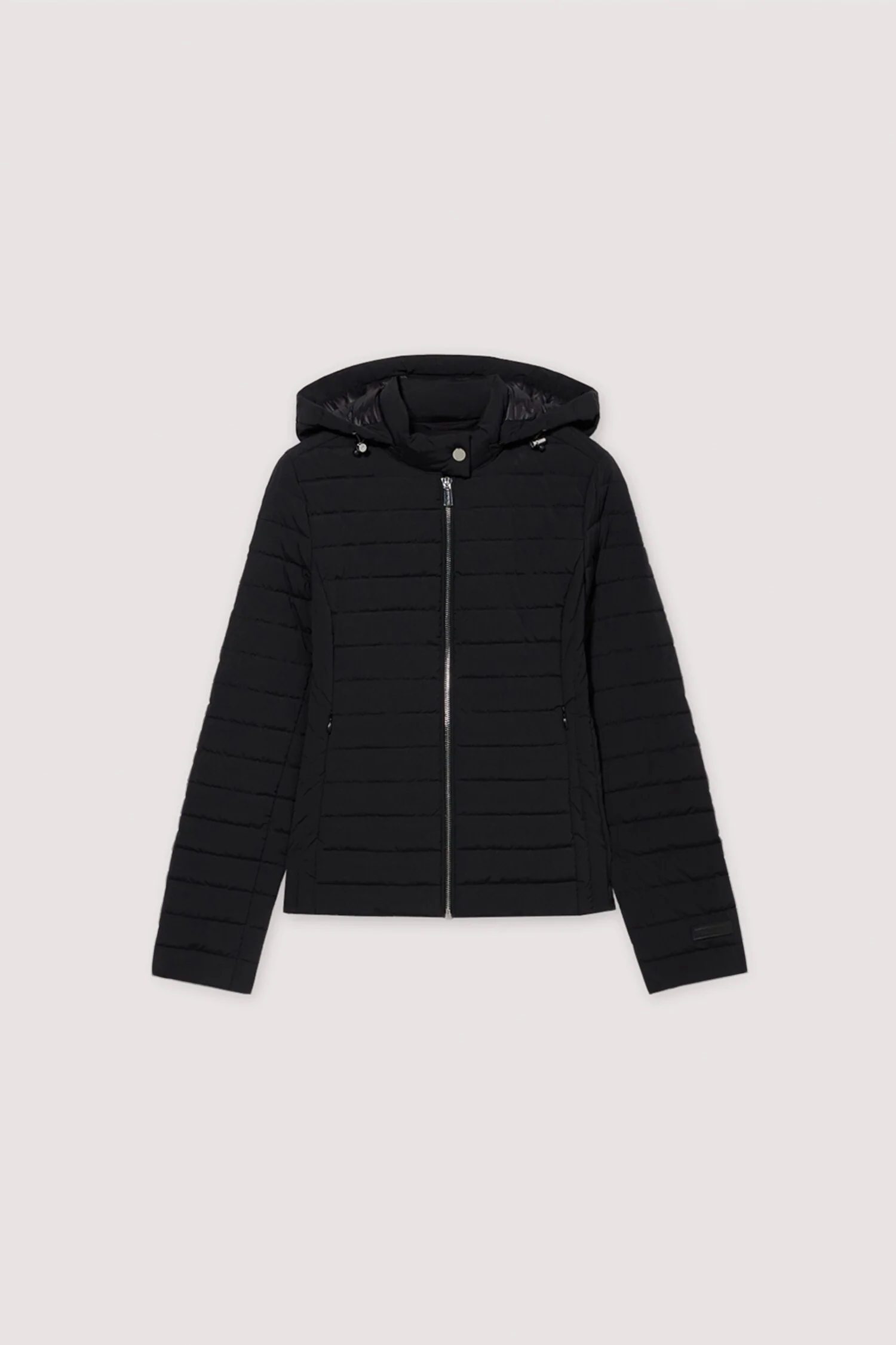 Padded nylon jacket with hood - Image 5