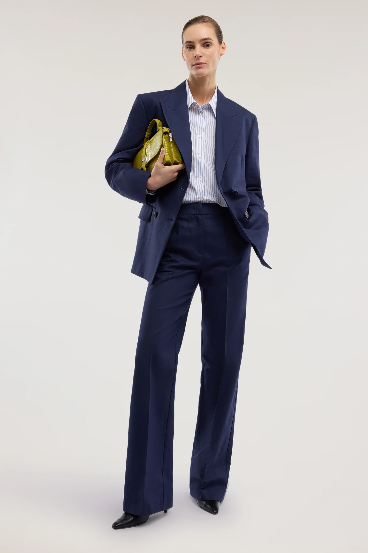 Palazzo trousers in cotton and linen - Image 4