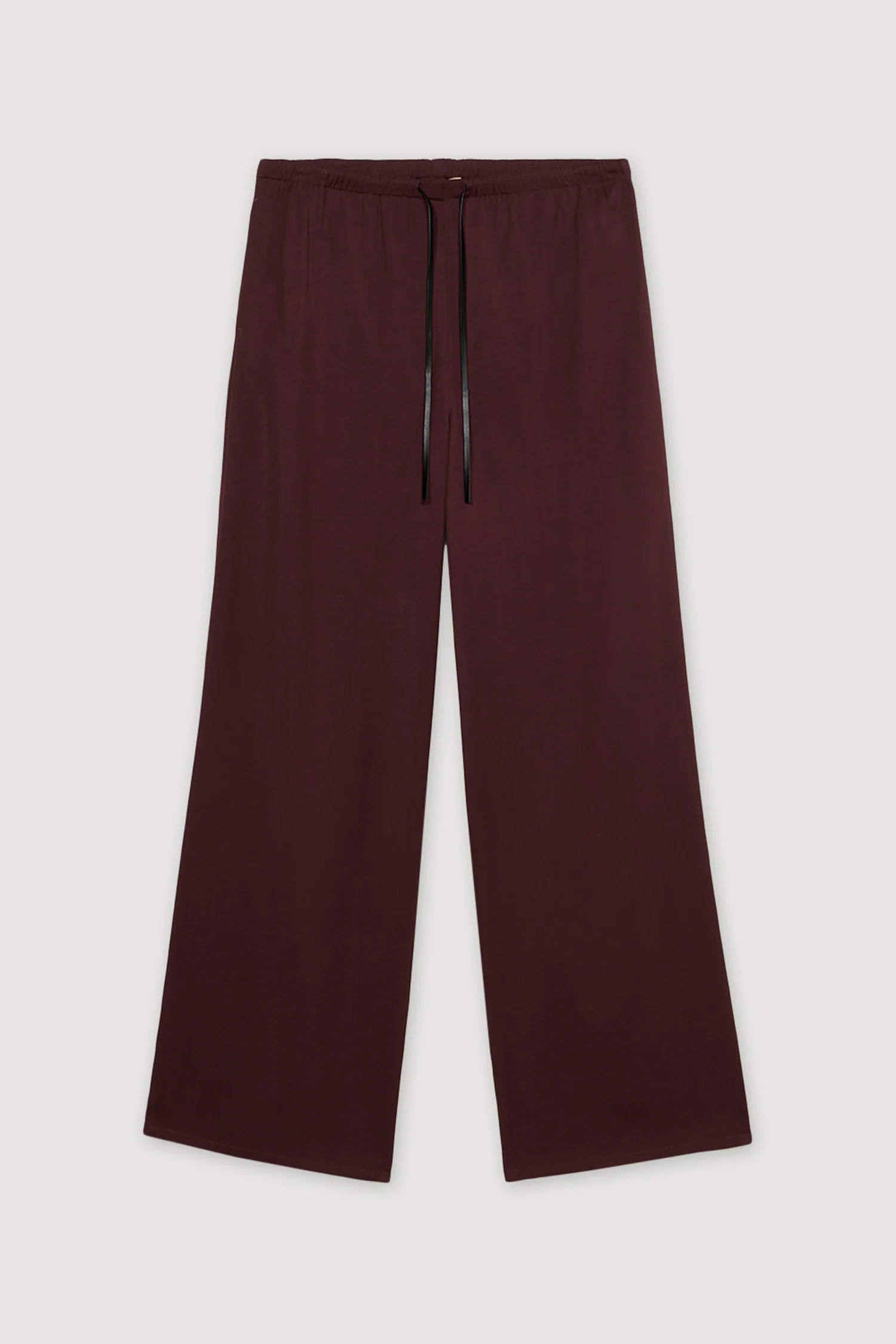 Palazzo trousers in viscose twill - Image 5
