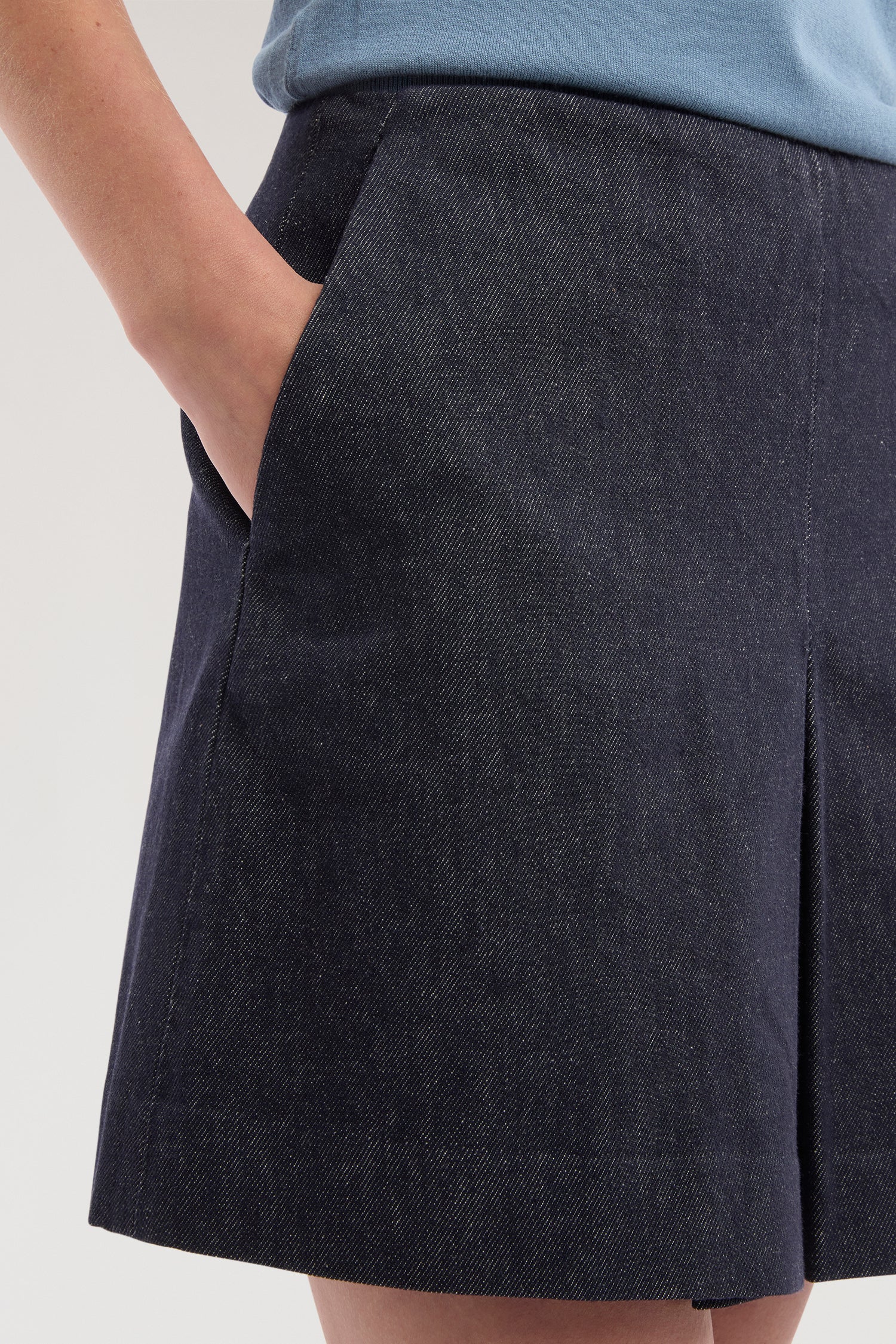 Reactive denim mini skirt - Image 3