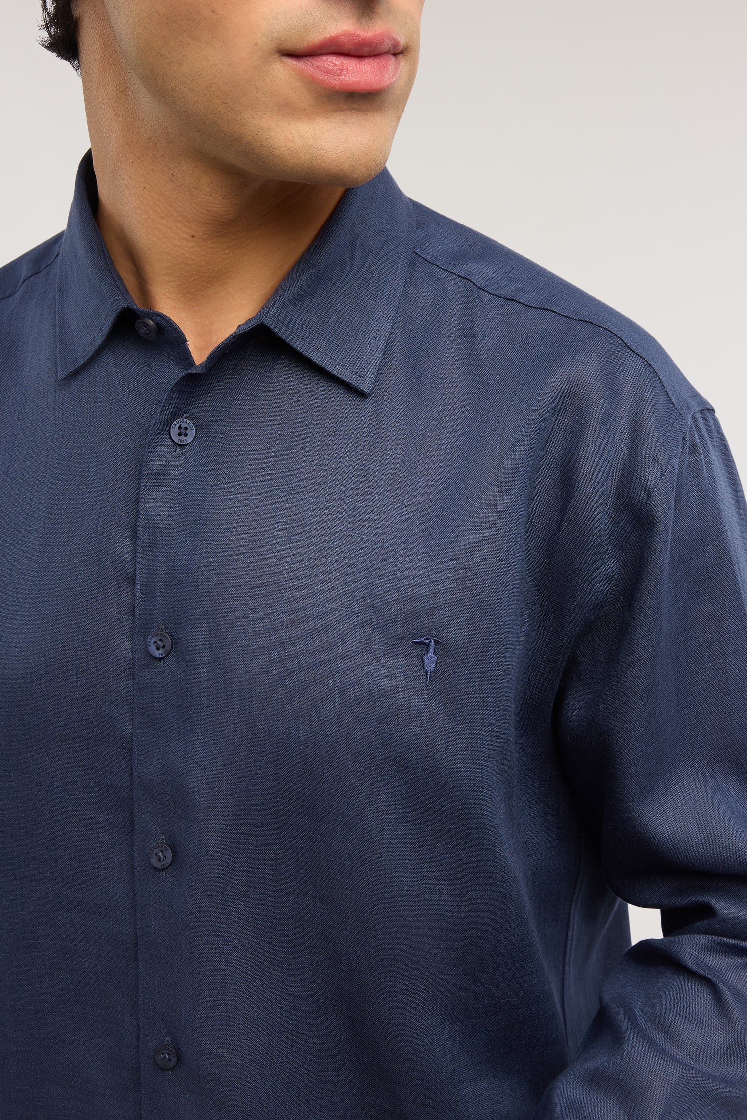 Regular fit linen shirt - Image 3