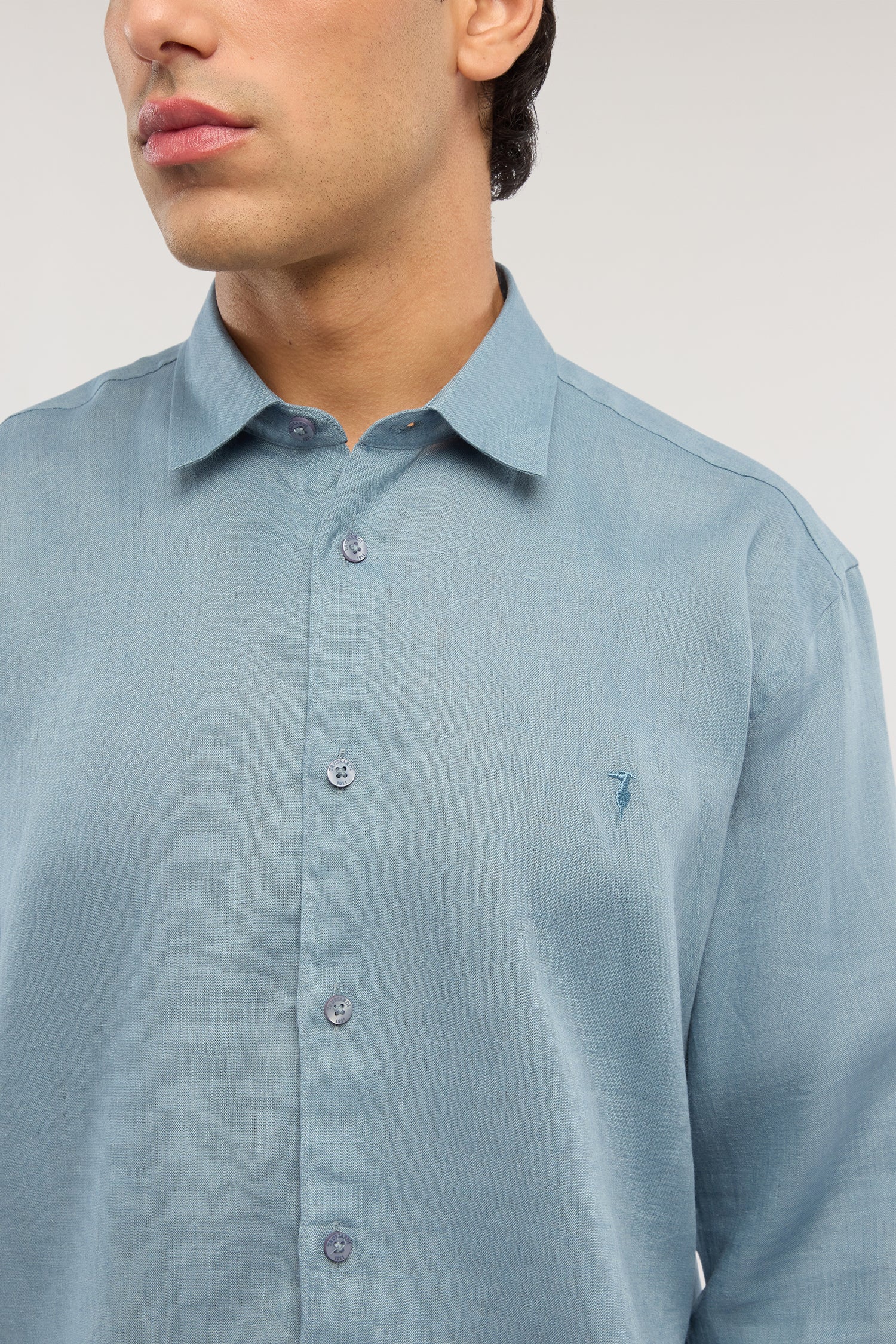Regular fit linen shirt - Image 3