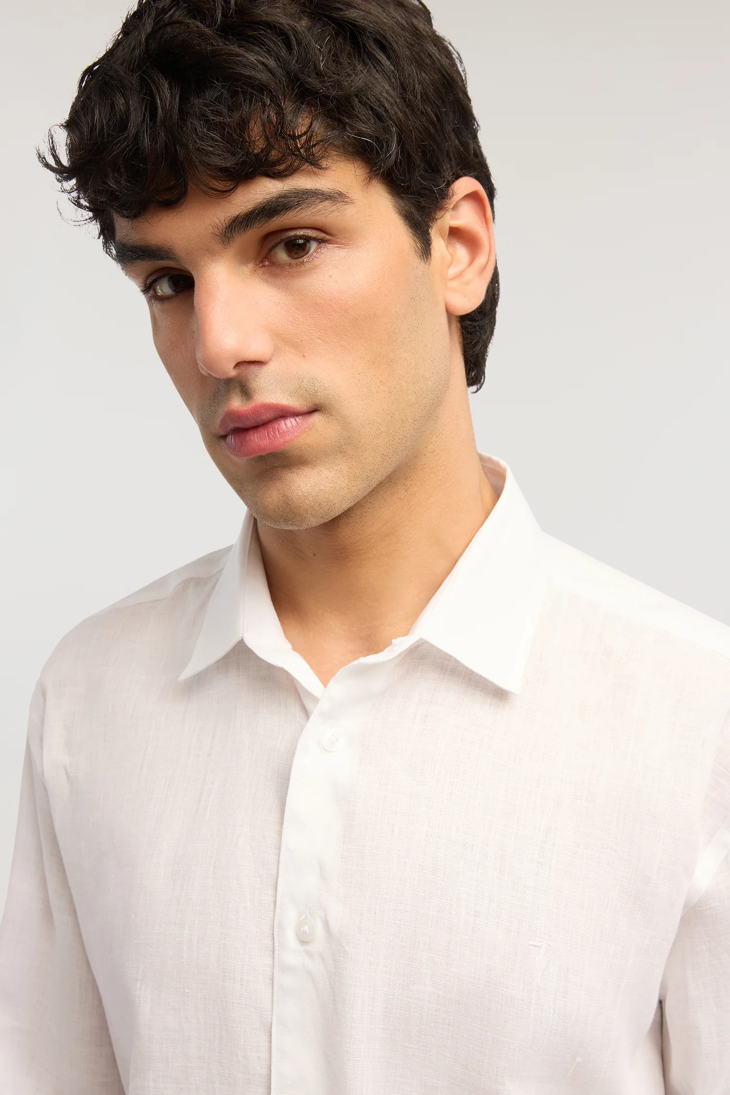 Regular fit linen shirt - Image 3