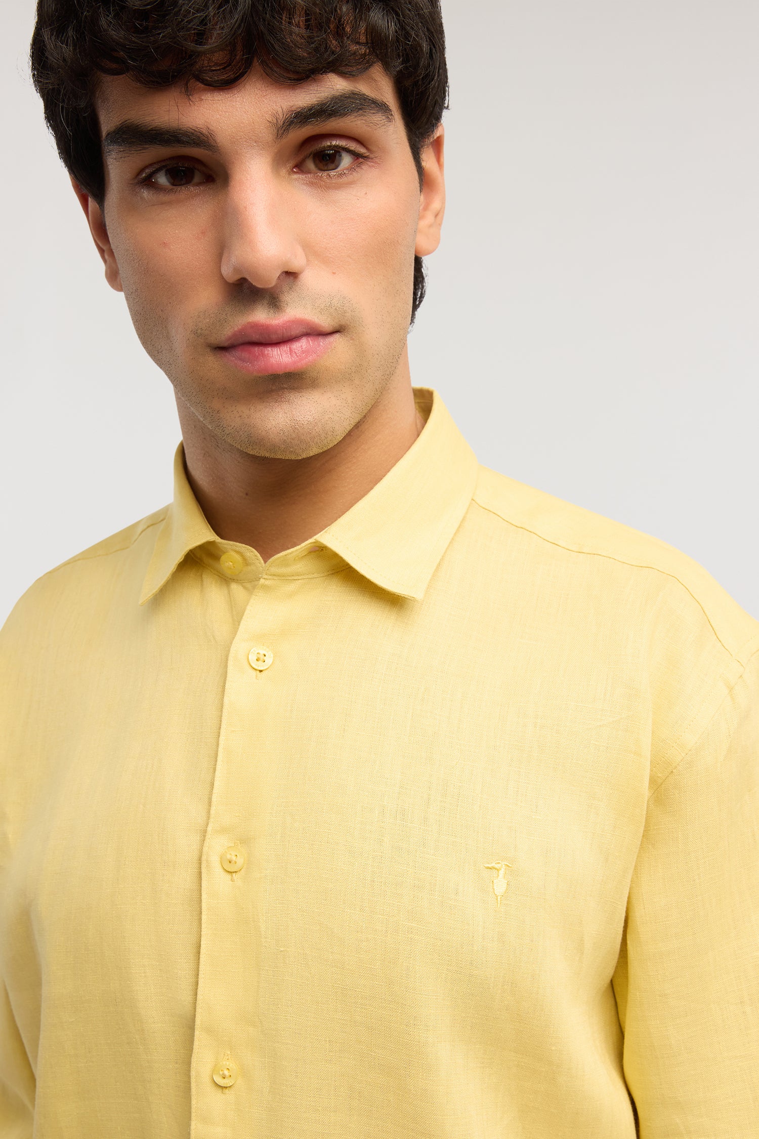 Regular fit linen shirt
