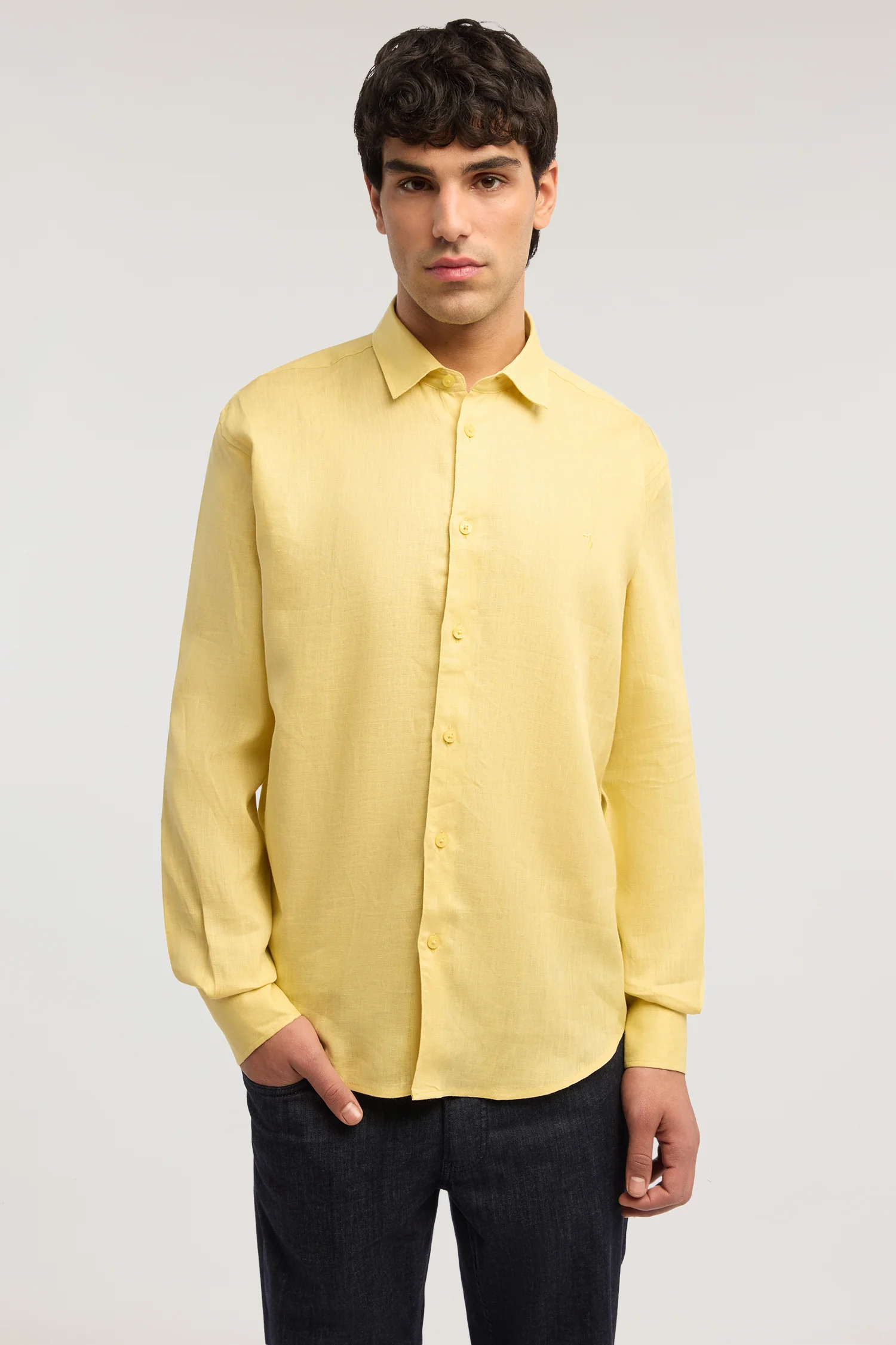 Regular fit linen shirt - Image 2