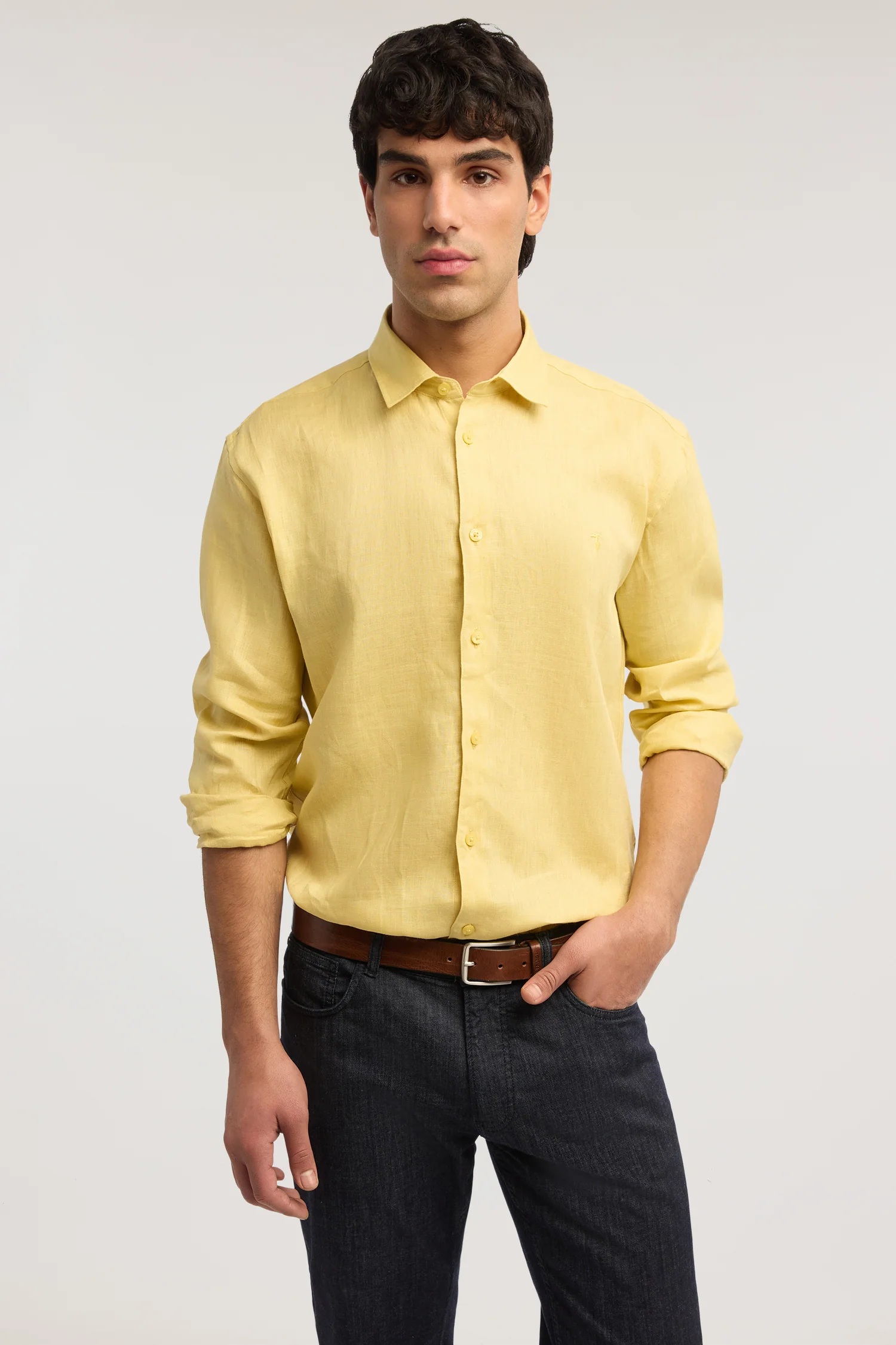 Regular fit linen shirt - Image 4