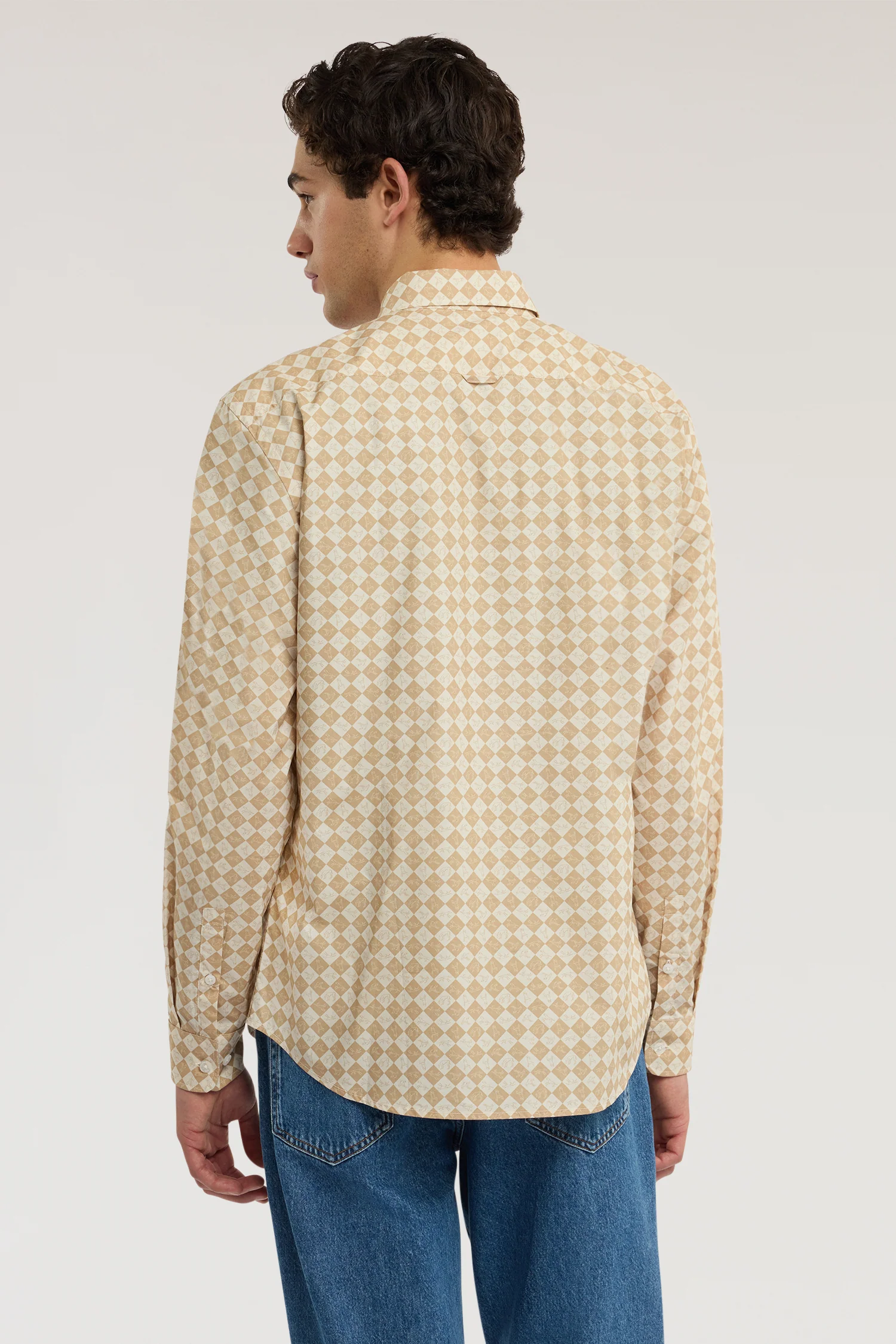 Regular fit poplin shirt with Dogmier print - Image 3