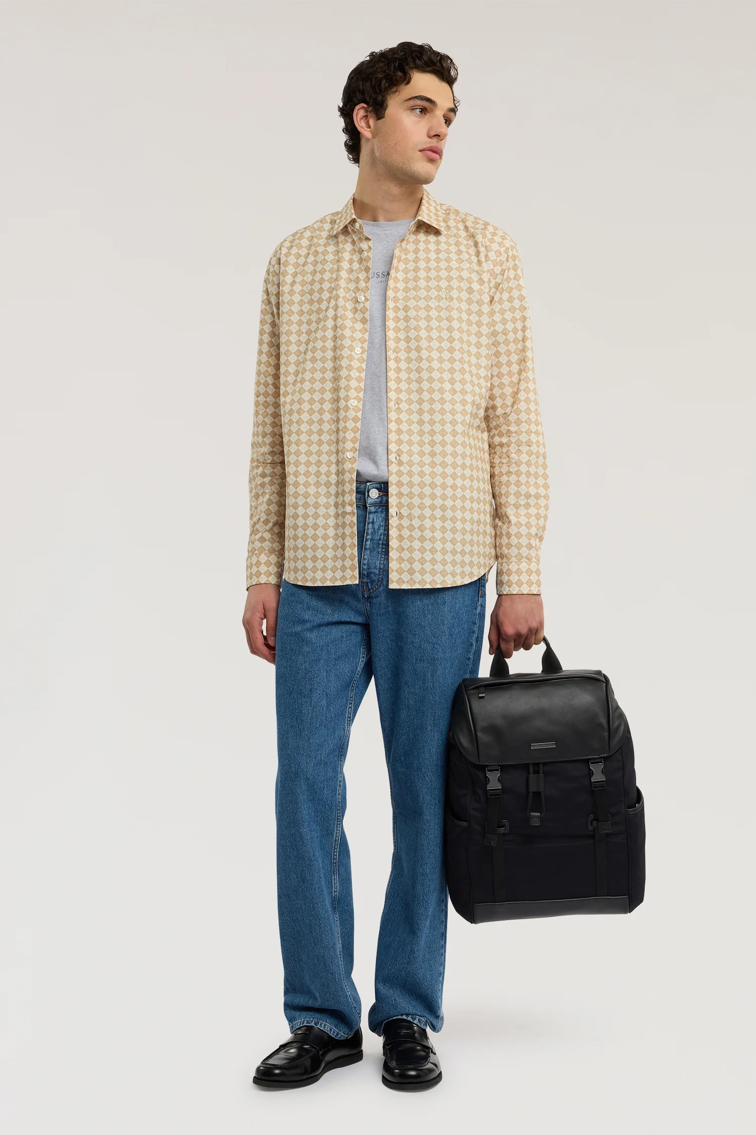 Regular fit poplin shirt with Dogmier print - Image 4
