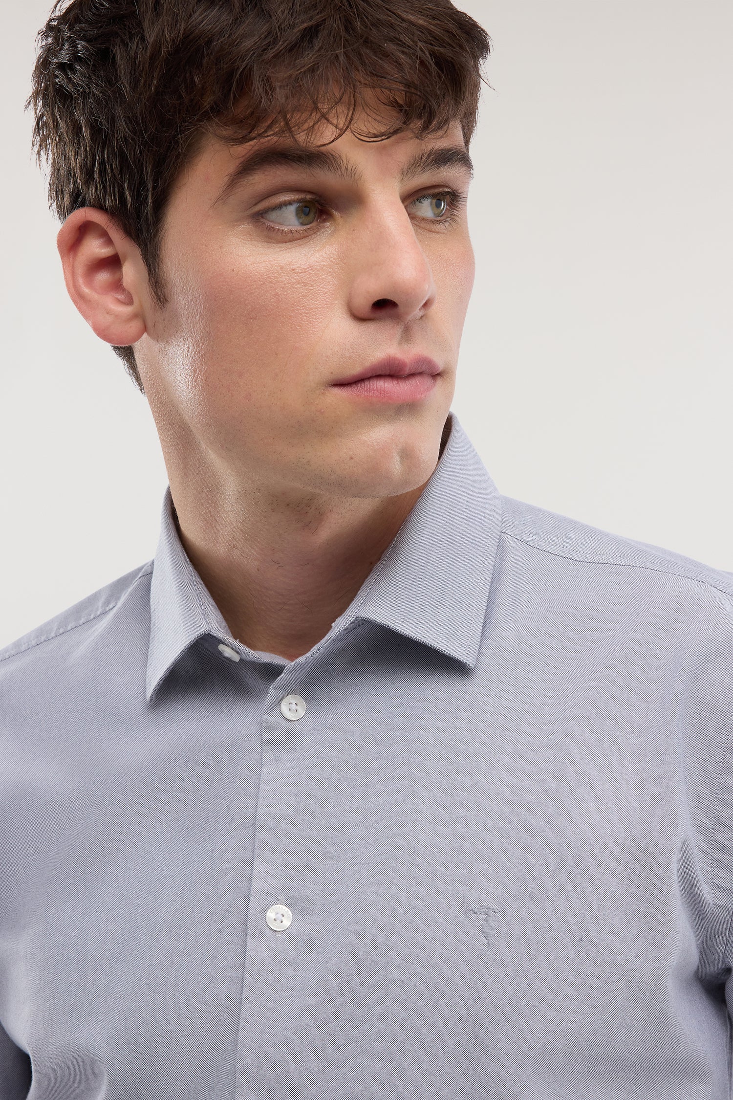 Regular-fit shirt in cotton oxford
