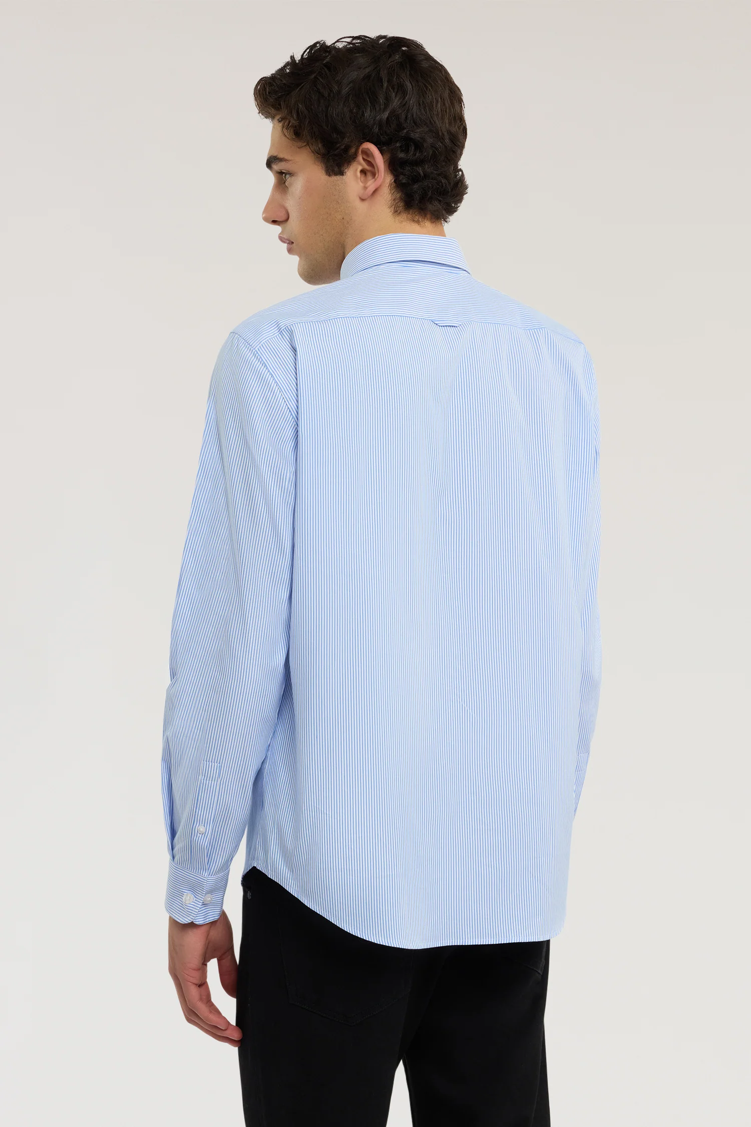 Regular fit striped shirt easy to iron - Image 3