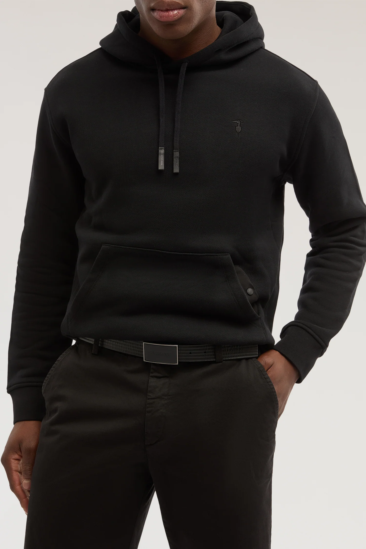 Reversible leather belt with buckle - Image 4