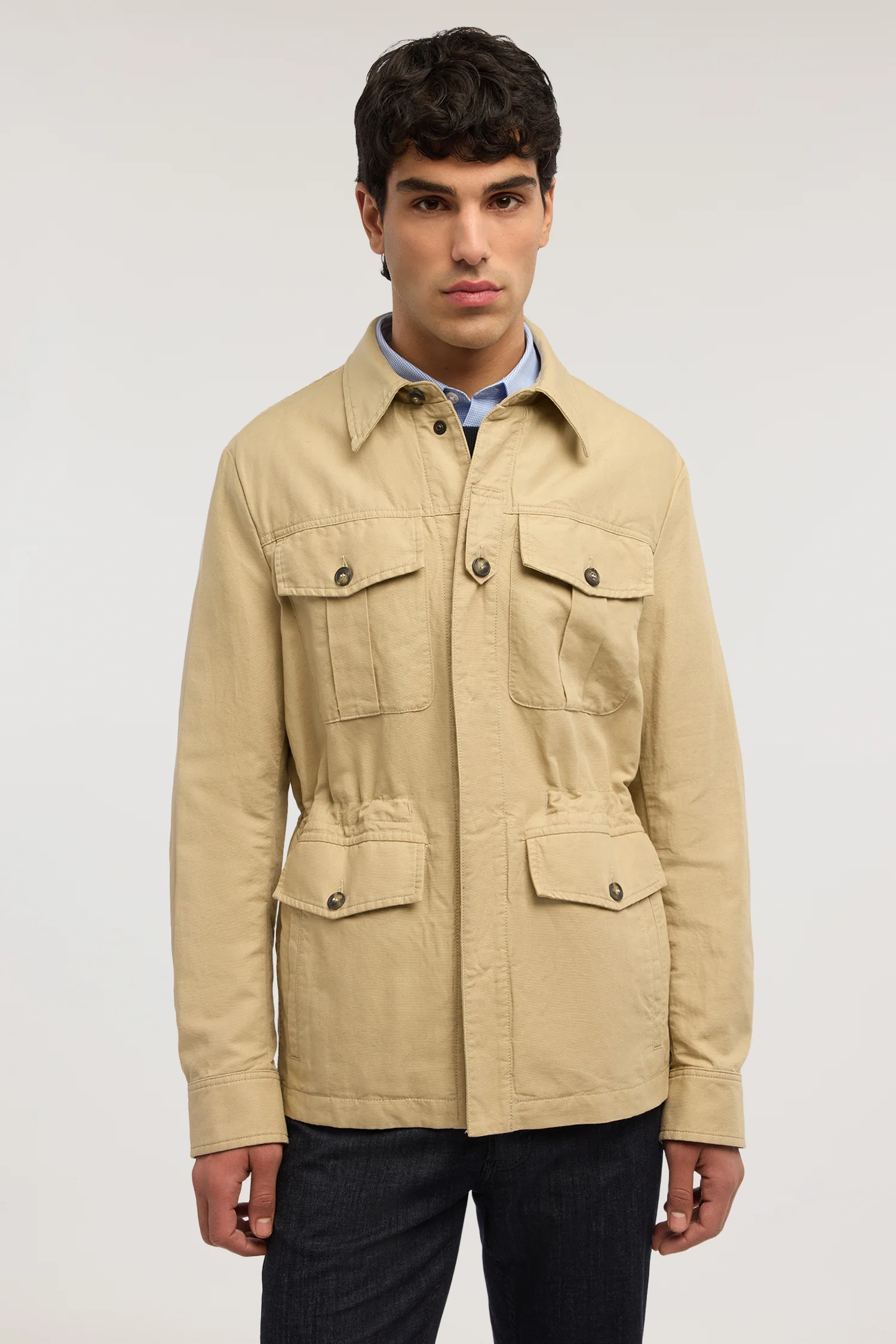 Saharan jacket in cotton and linen - Image 2