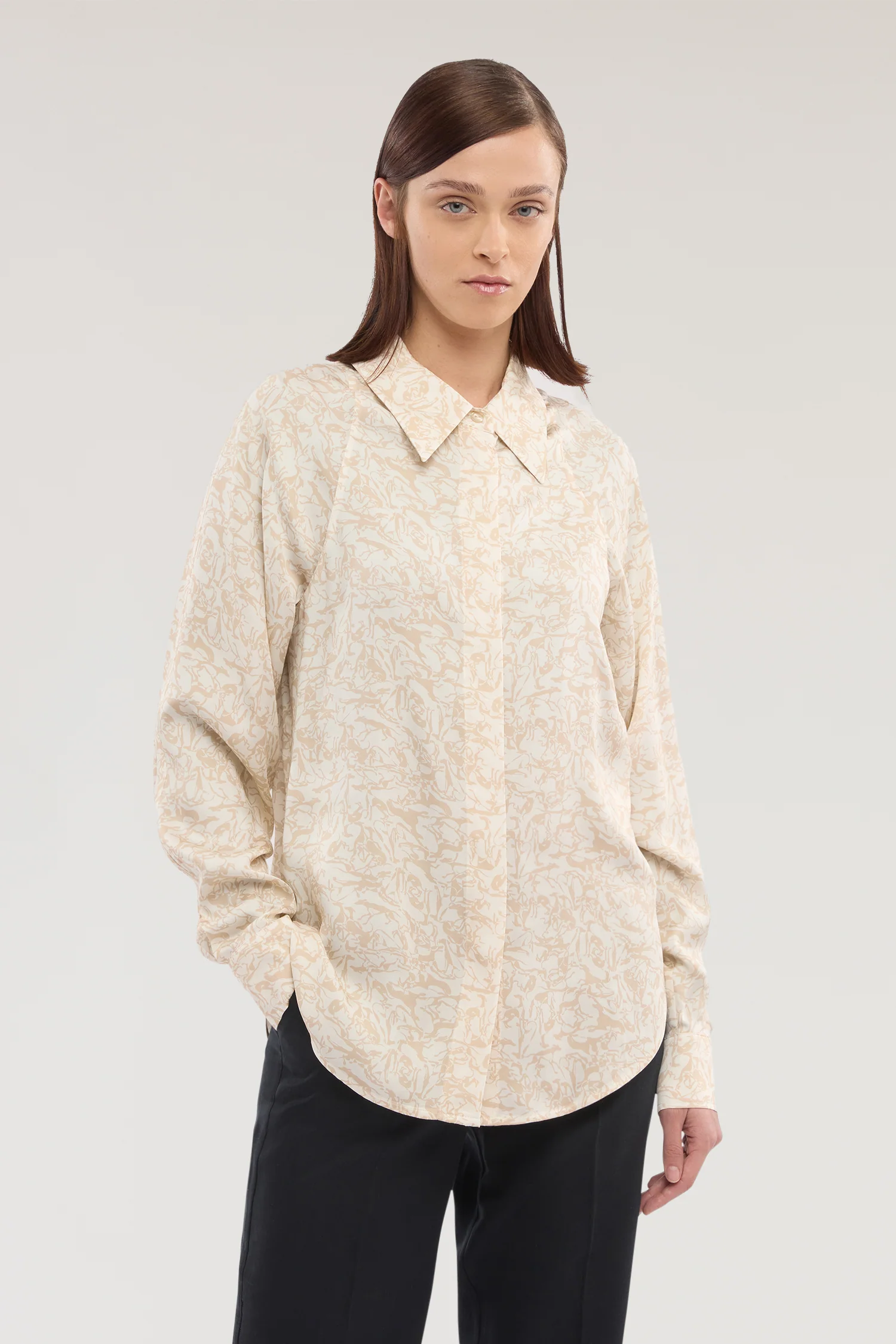 Shirt with viscose twill print - Image 2