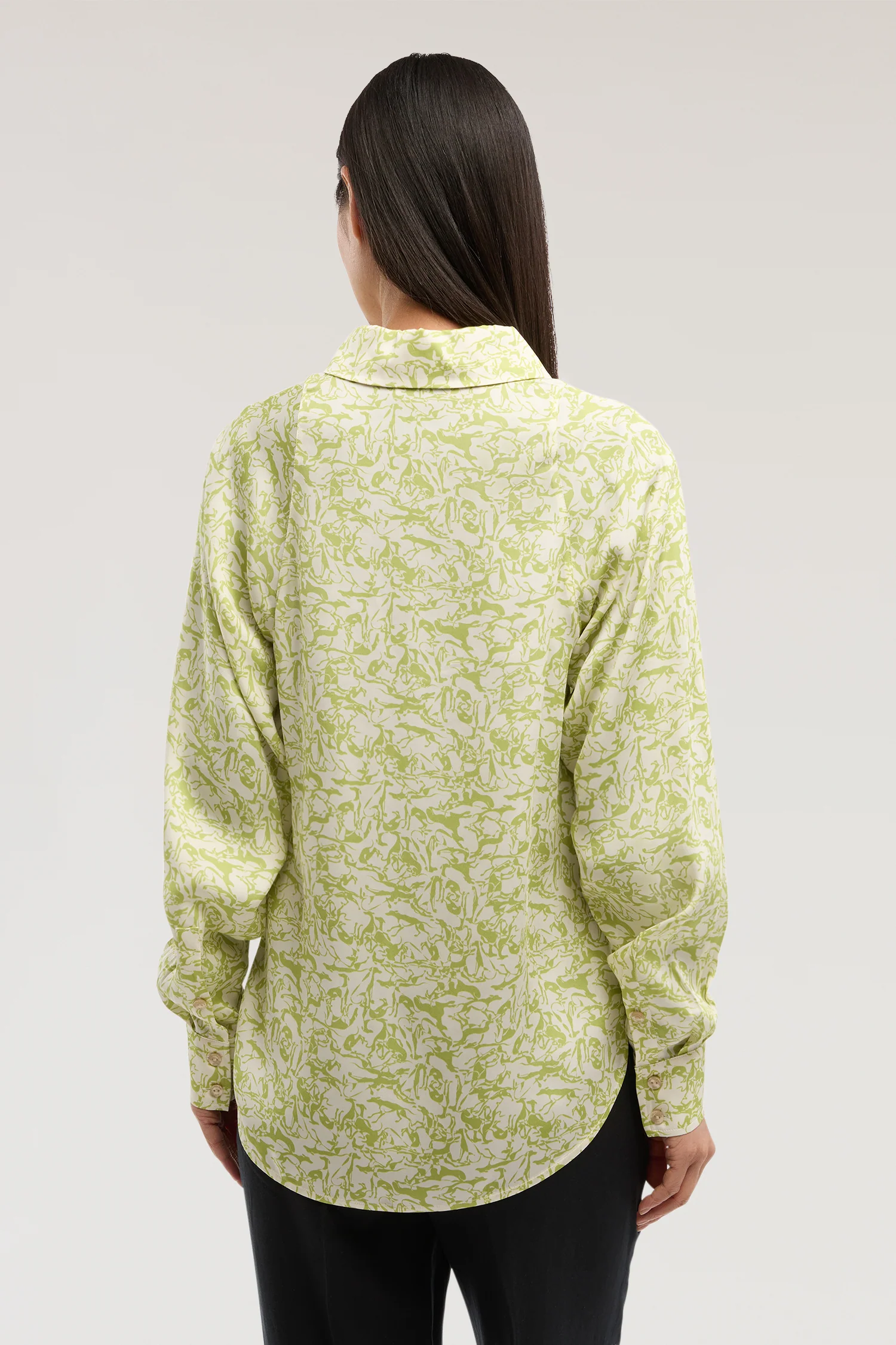 Shirt with viscose twill print - Image 3