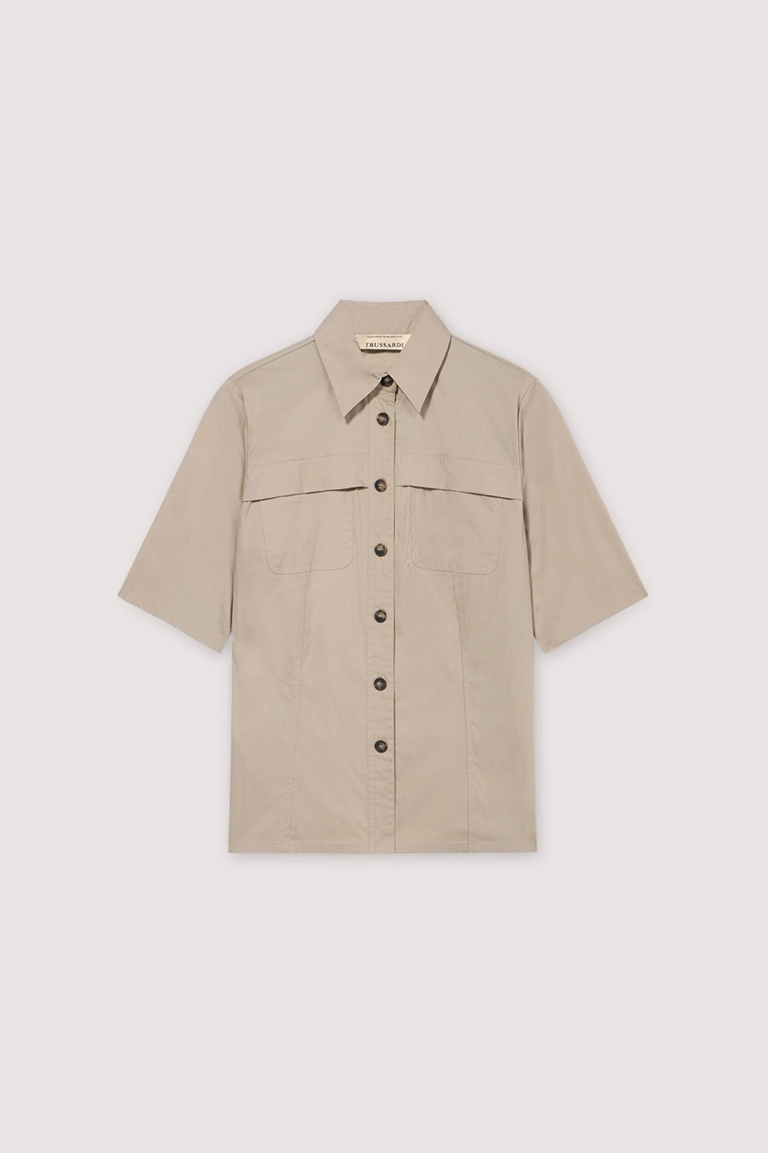 Short-sleeved cotton shirt in lightweight fabric - Image 5