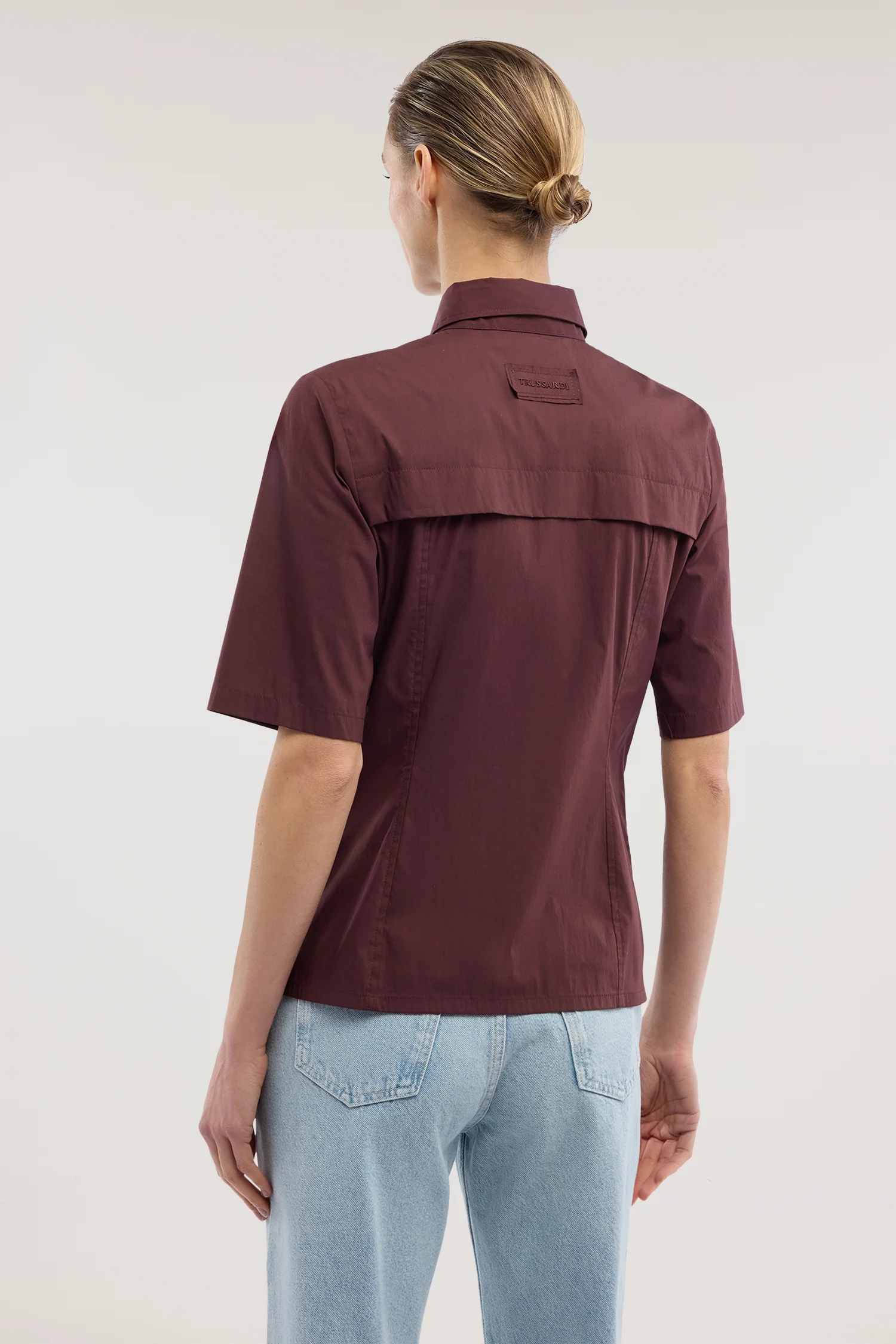 Short-sleeved cotton shirt in lightweight fabric - Image 2