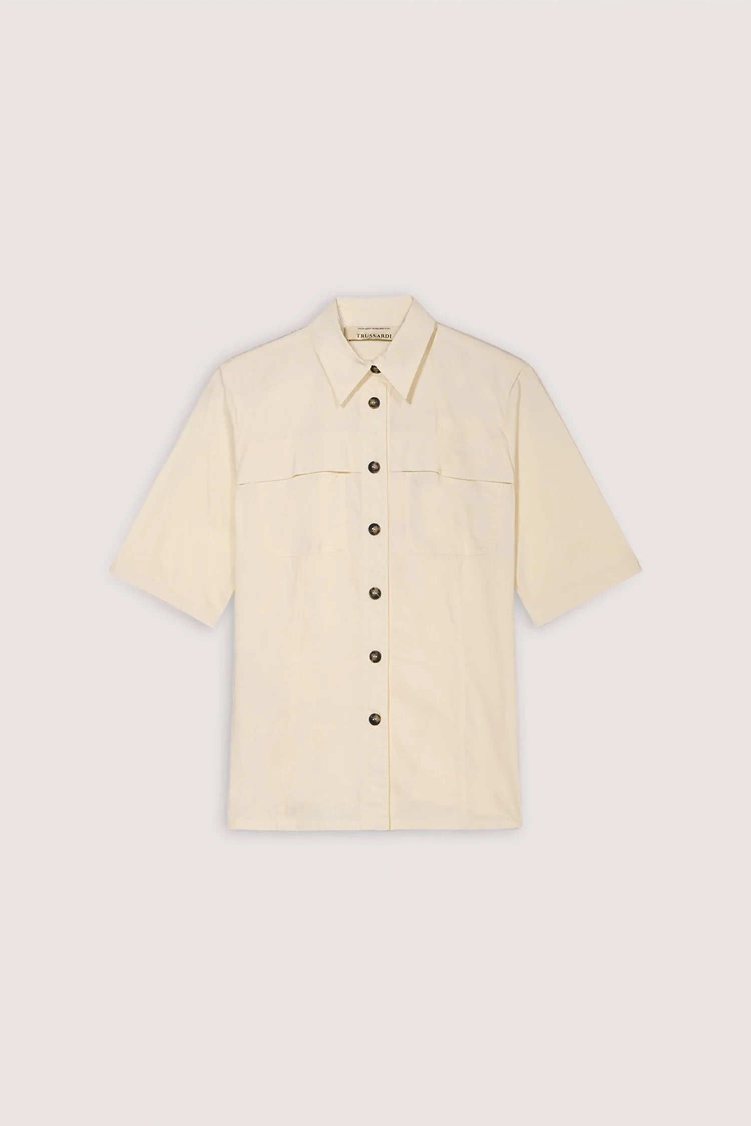 Short-sleeved cotton shirt in lightweight fabric - Image 5