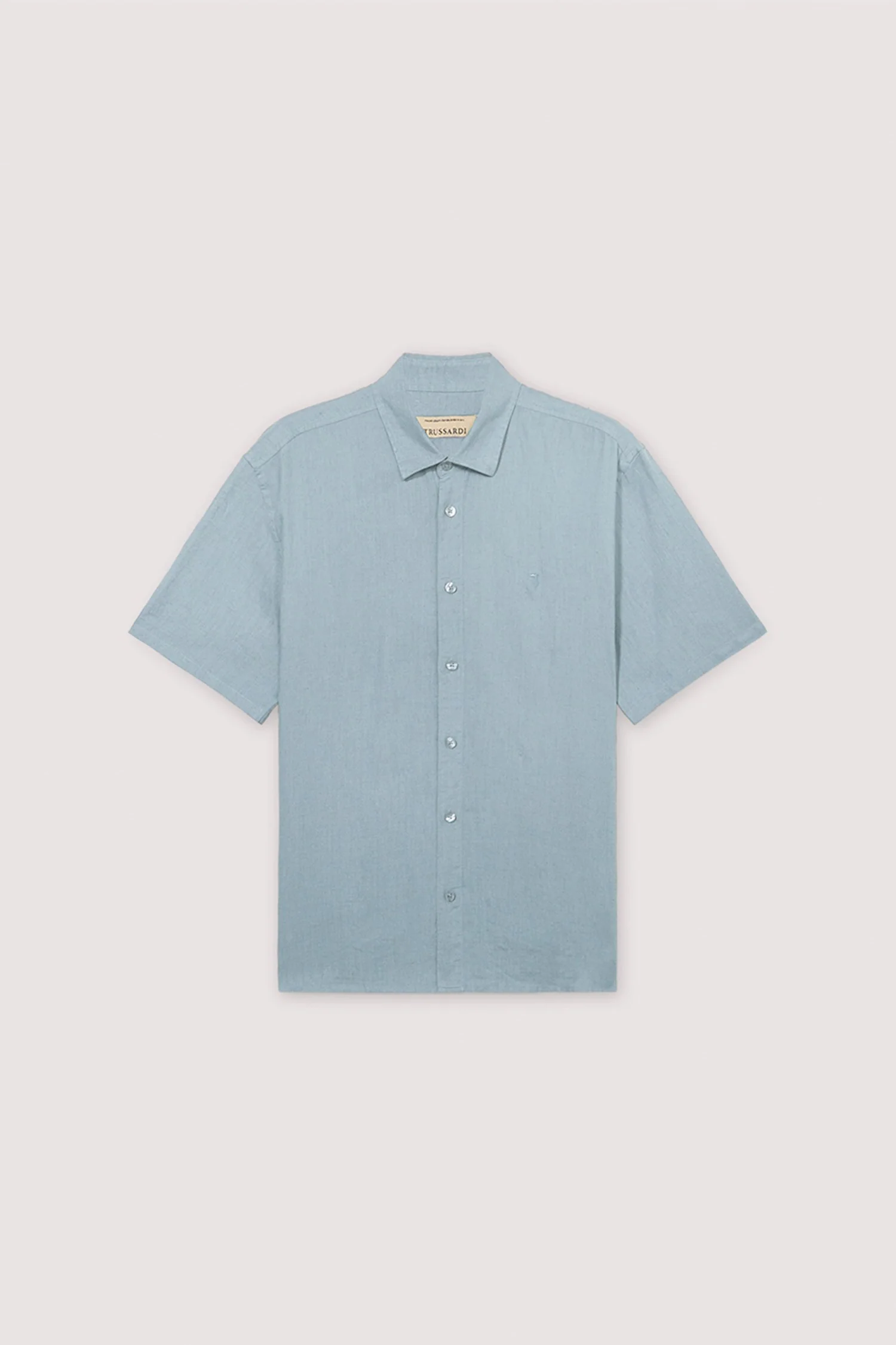 Short-sleeved linen shirt - Image 4