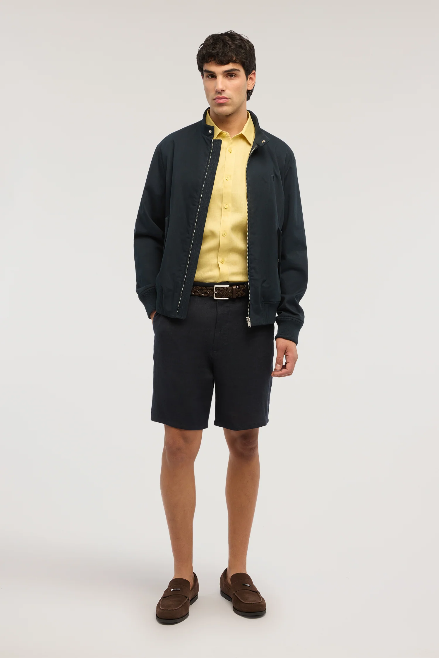 Short-sleeved linen shirt - Image 4