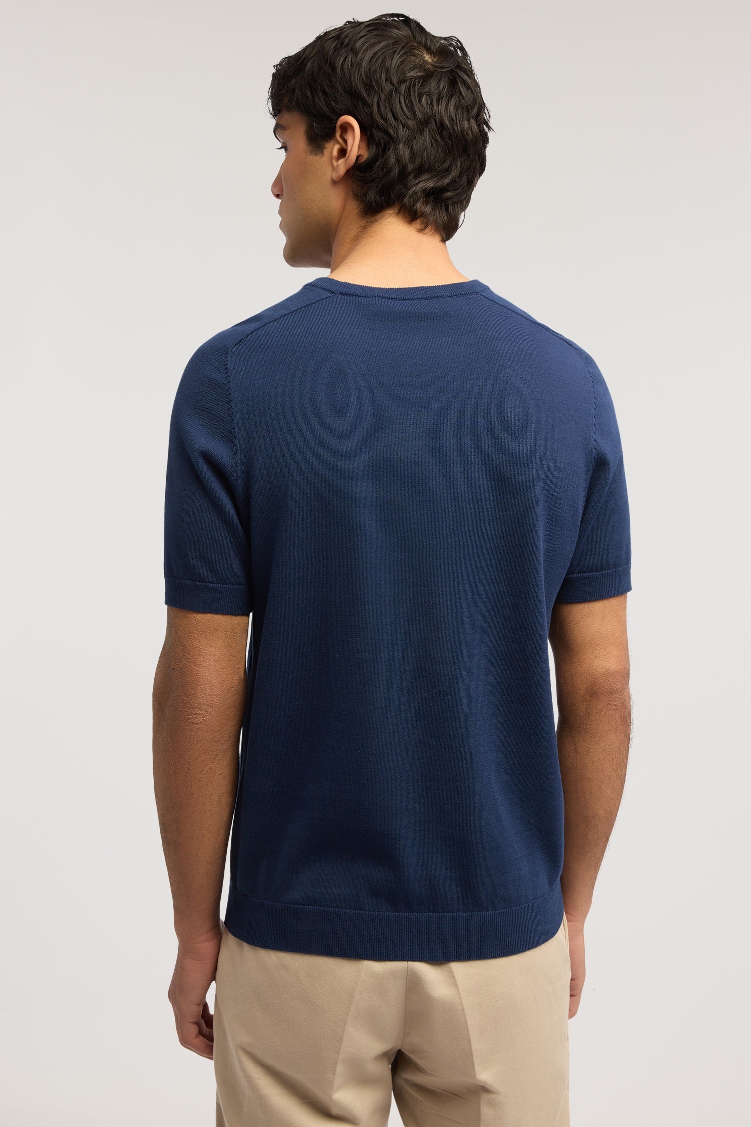 Short-sleeved t-shirt in cotton and linen - Image 3
