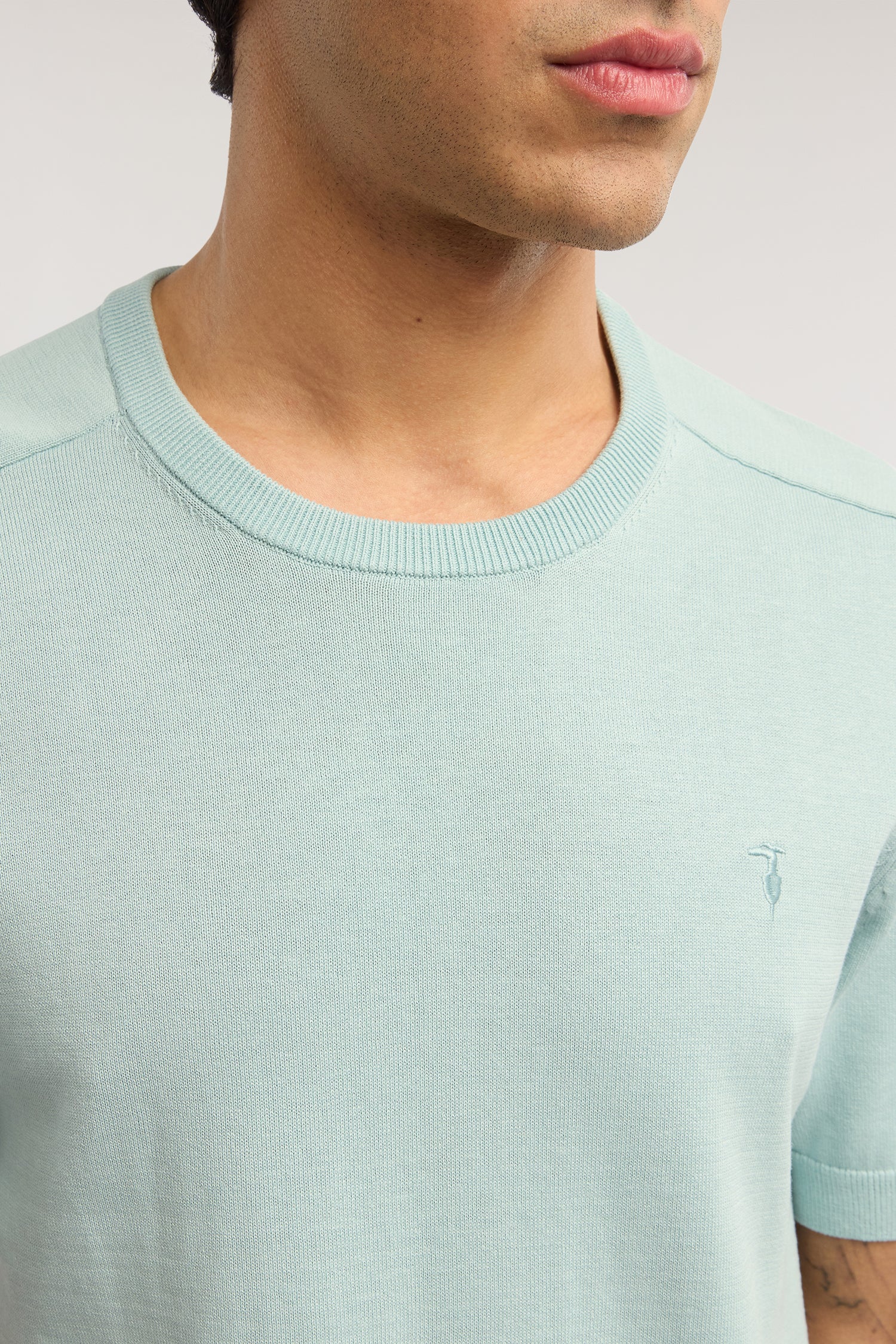 Short-sleeved t-shirt in cotton and linen - Image 3