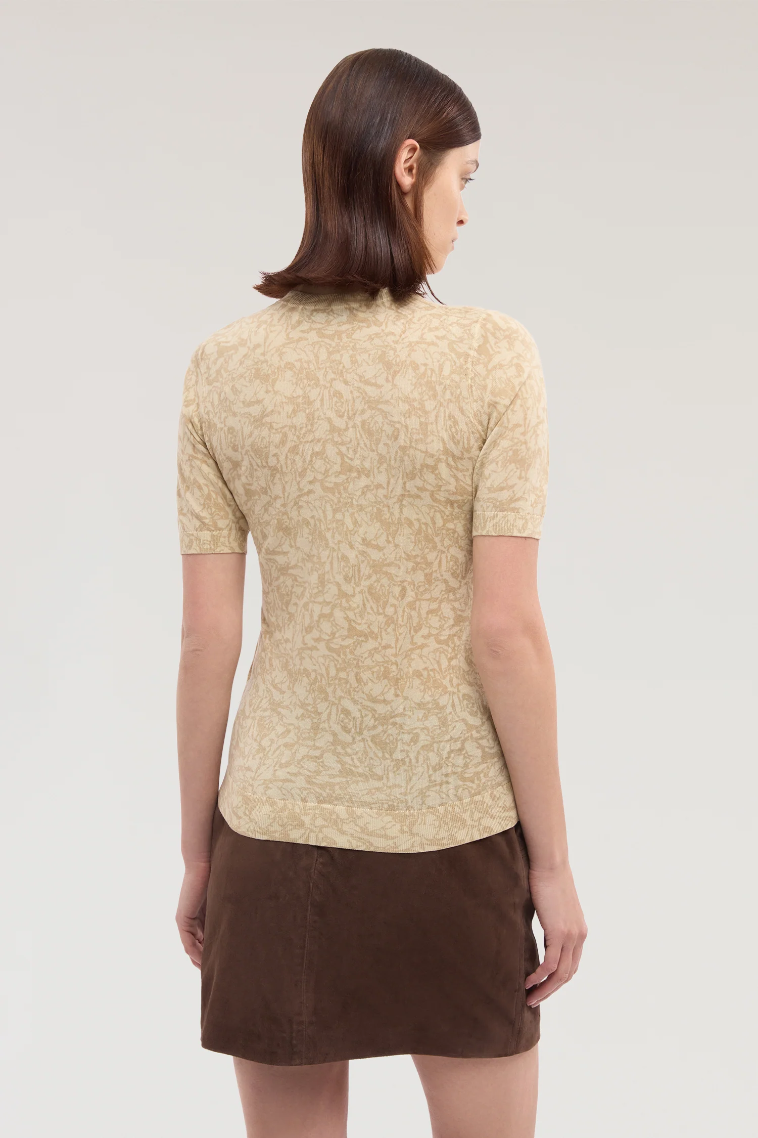 Short-sleeved T-shirt with lyocell print - Image 3