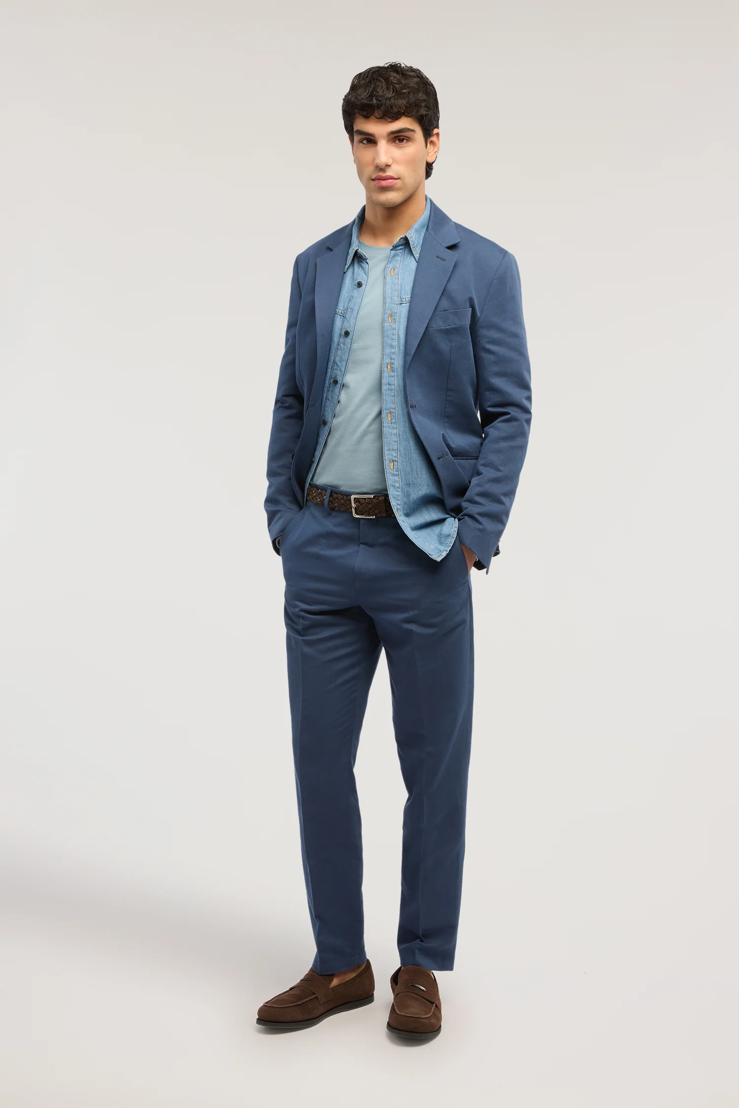 Slim fit denim shirt - Image 4
