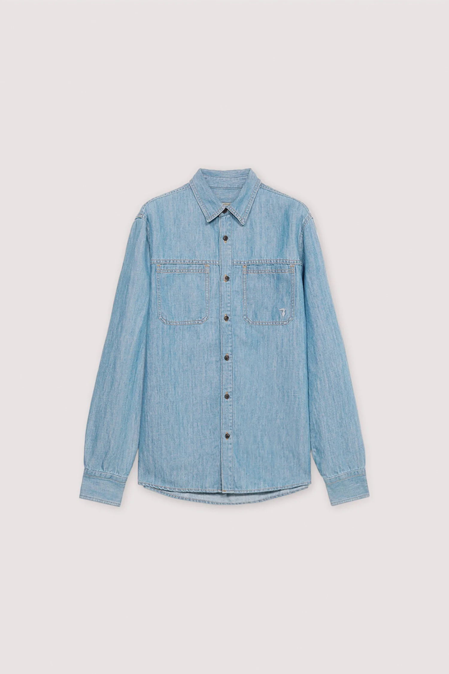 Slim fit denim shirt - Image 5