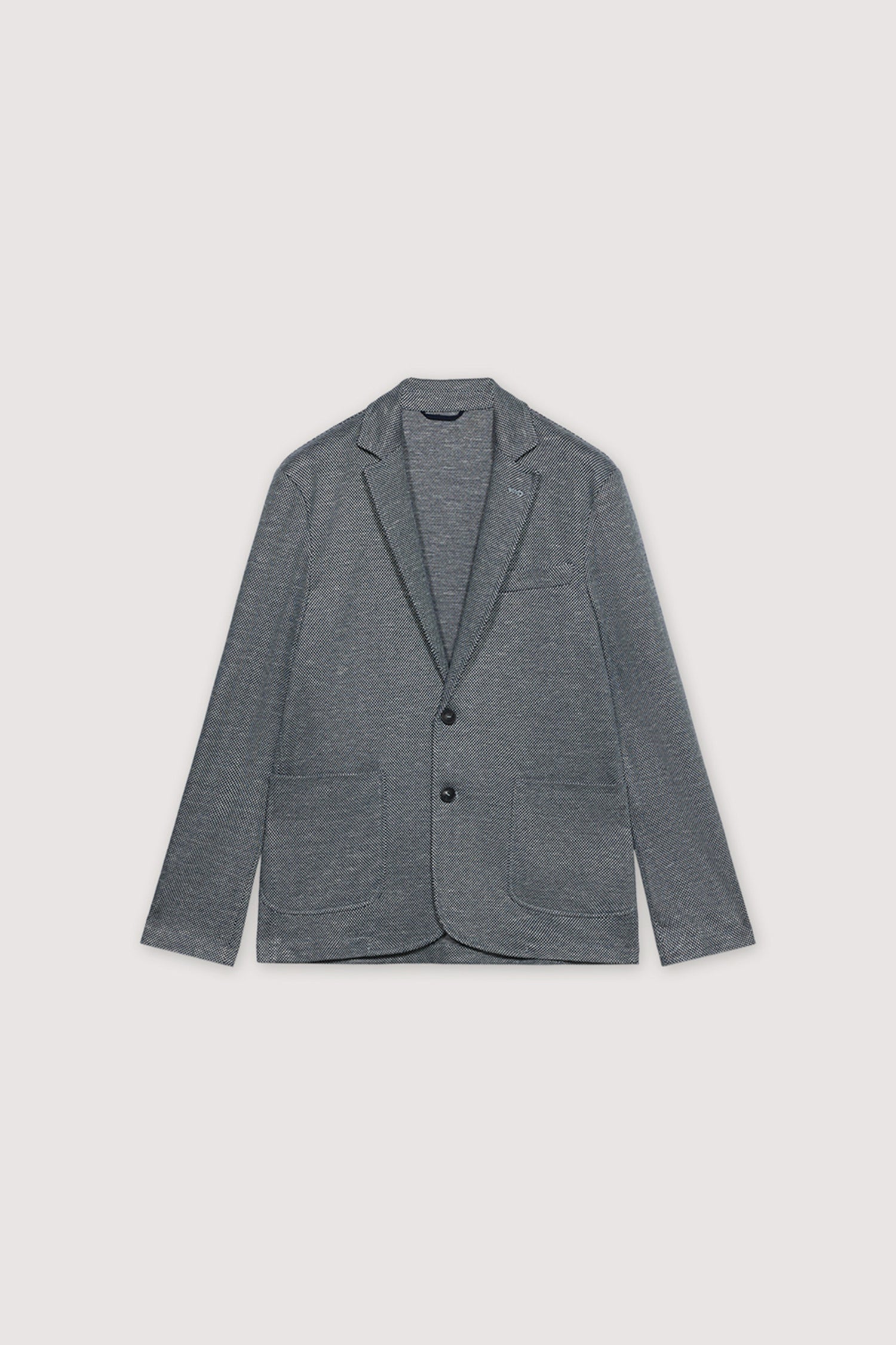 Slim-fit jacket in linen-blend jersey - Image 5