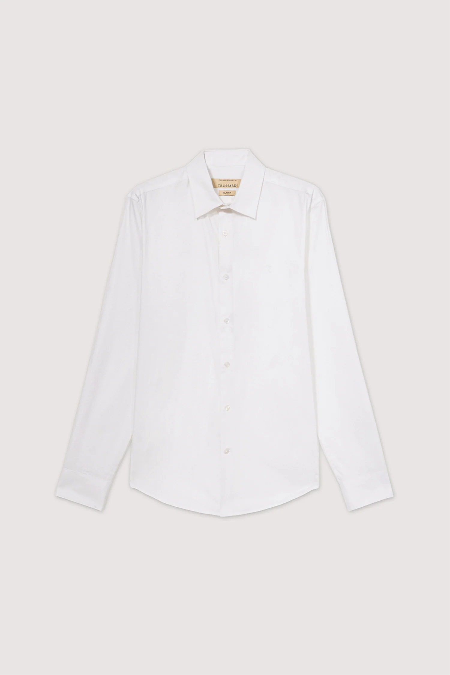 Slim fit shirt in stretch textured cotton - Image 5
