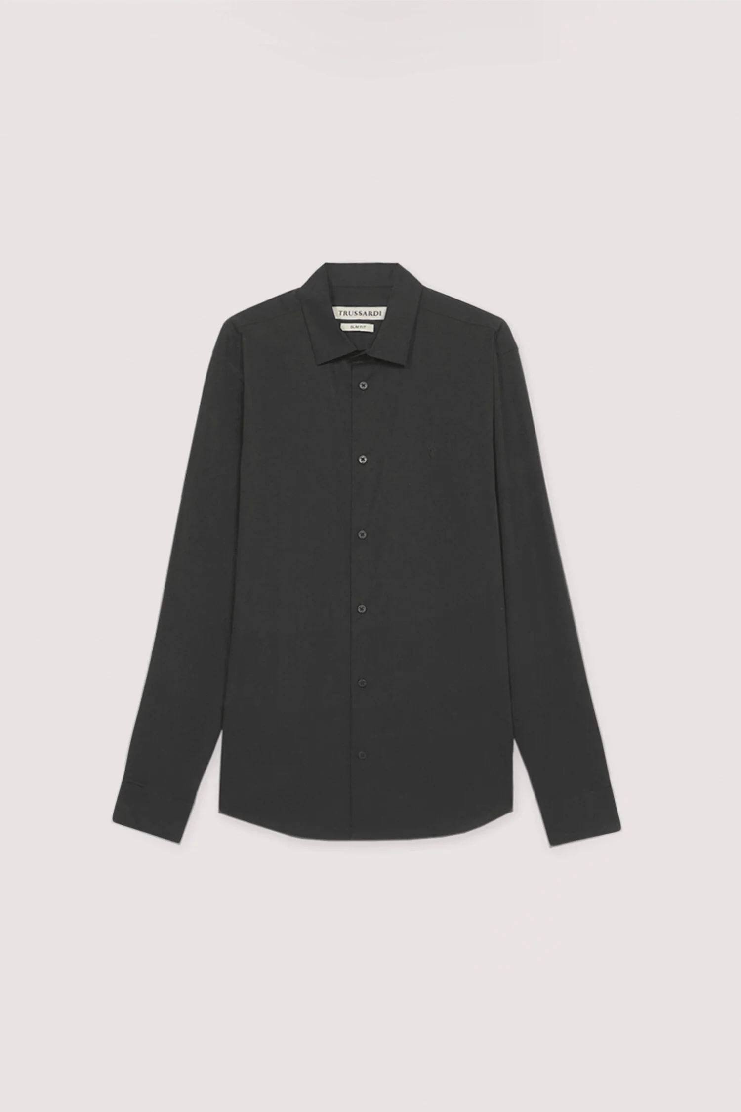 Slim-fit stretch cotton poplin shirt - Image 5