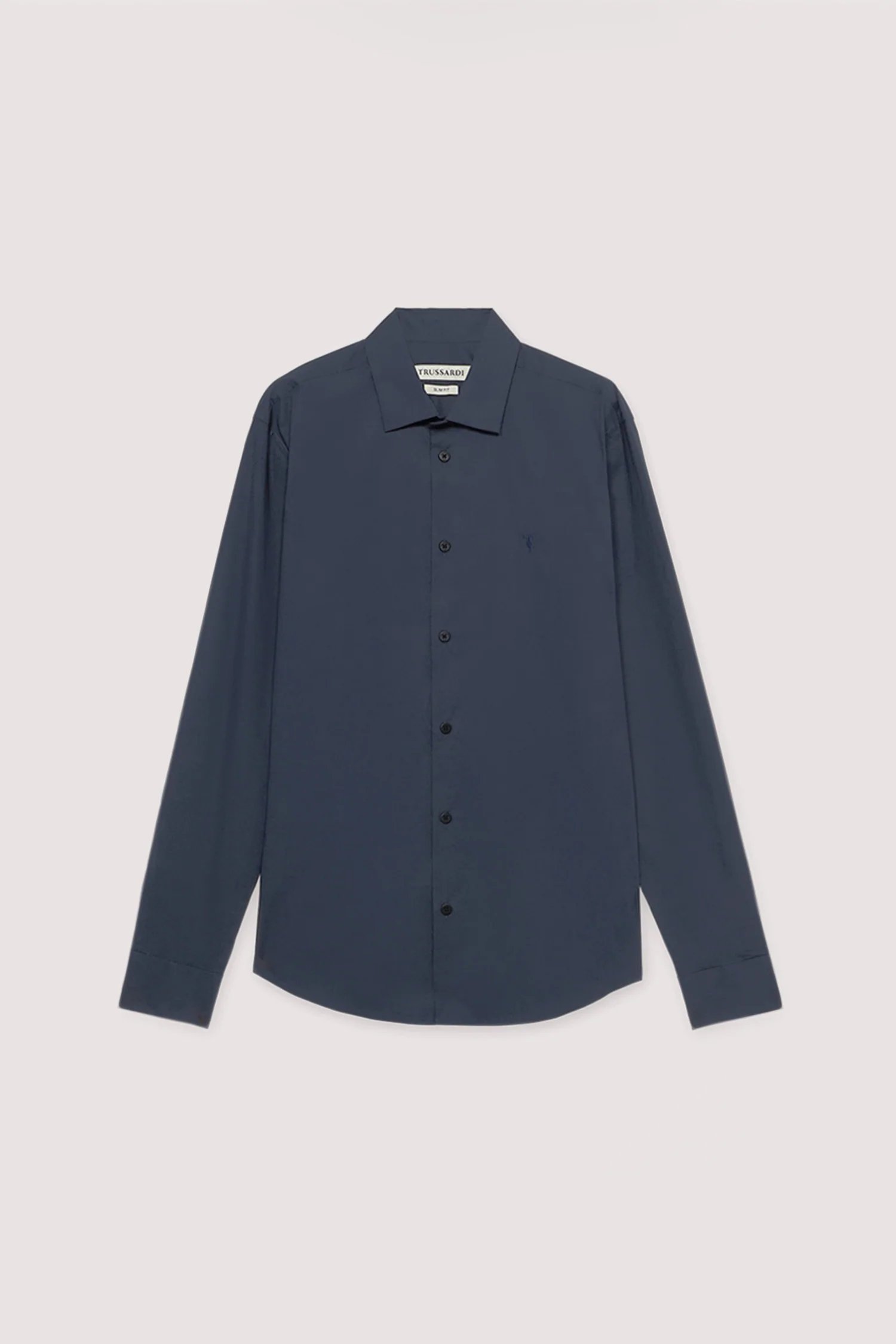 Slim-fit stretch cotton poplin shirt - Image 5