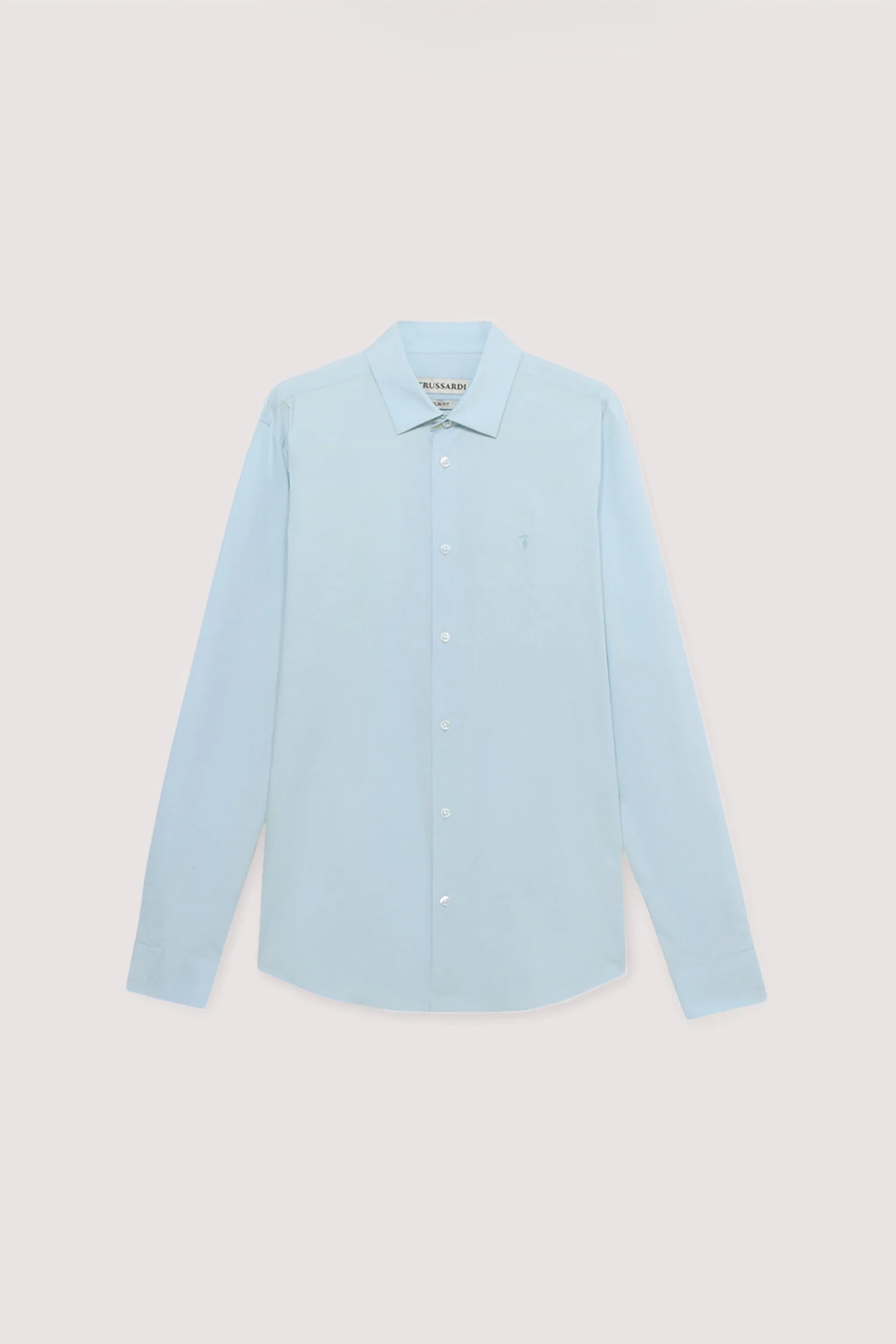 Slim-fit stretch cotton poplin shirt - Image 4