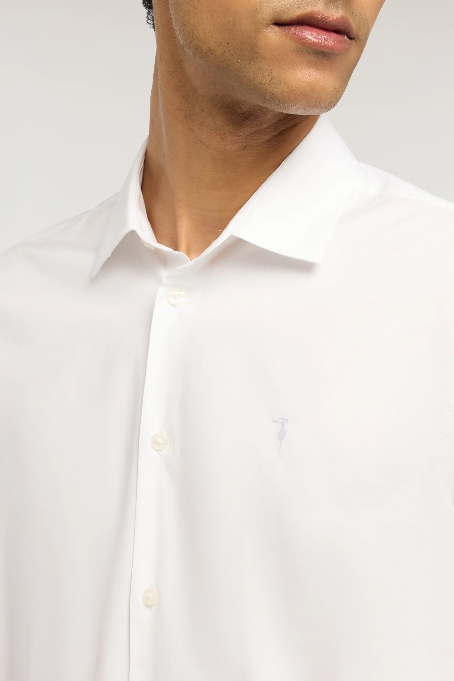 Slim-fit stretch cotton poplin shirt - Image 3