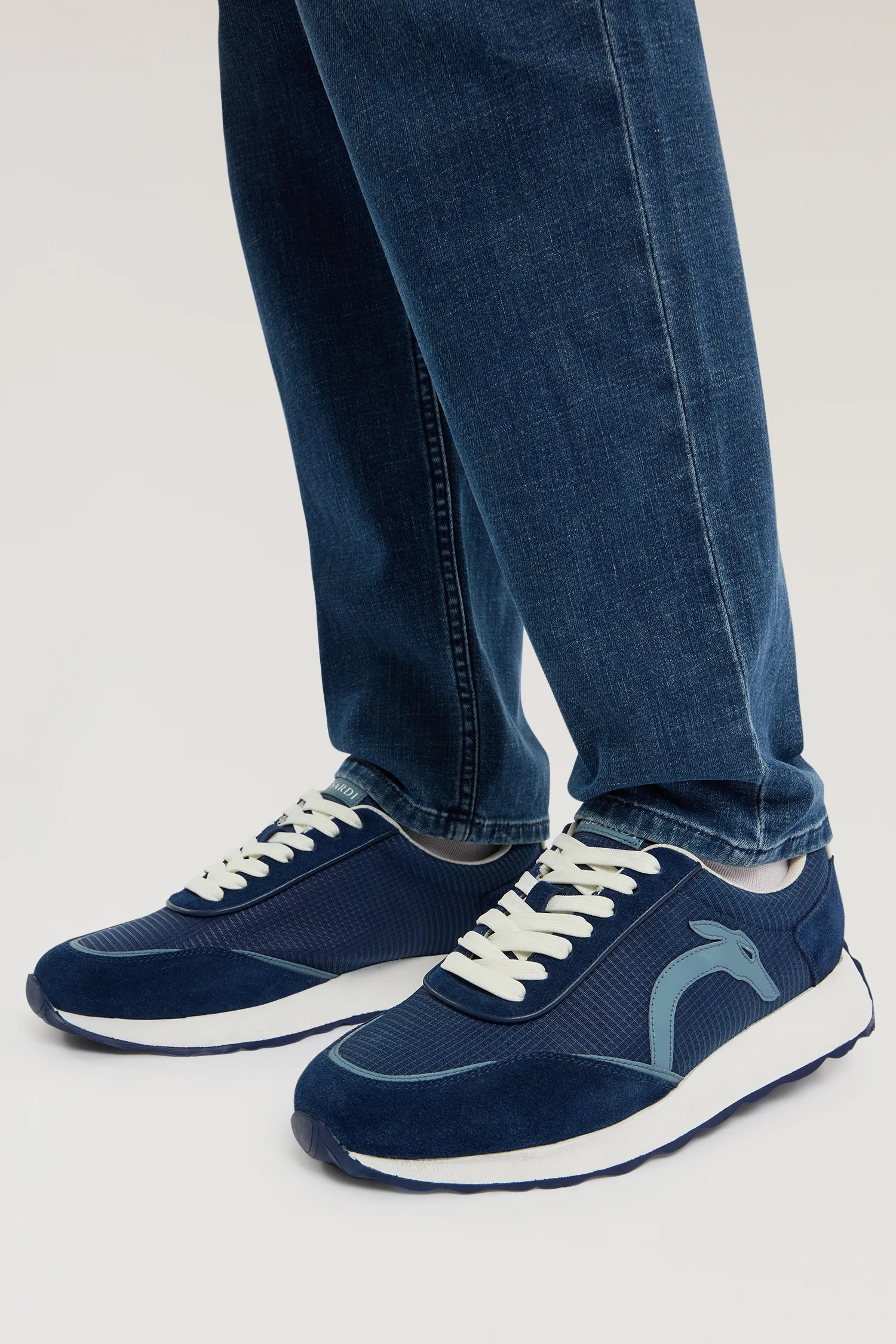 Sneaker Arrow in fabric and leather - Image 4