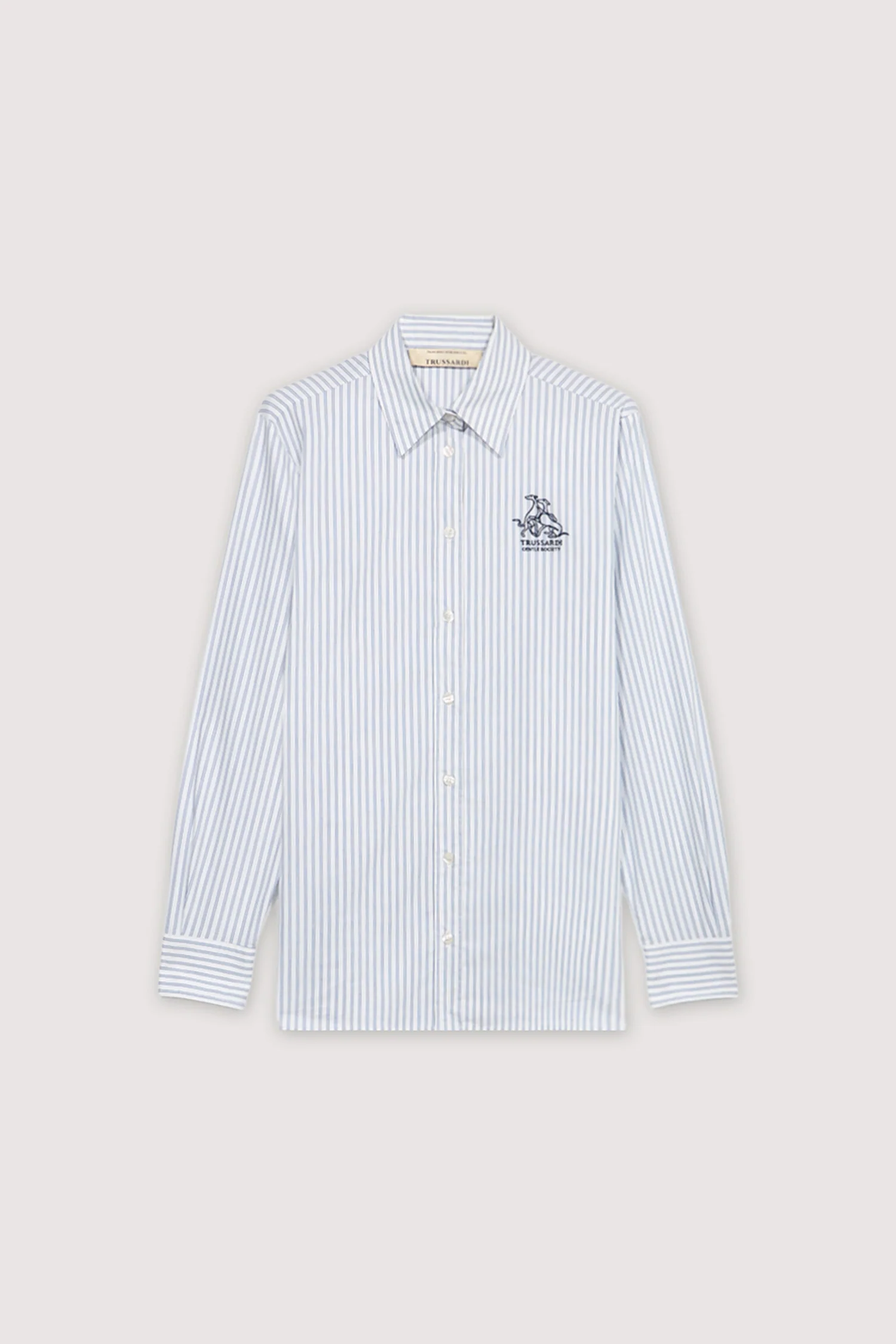 Striped poplin overshirt - Image 5