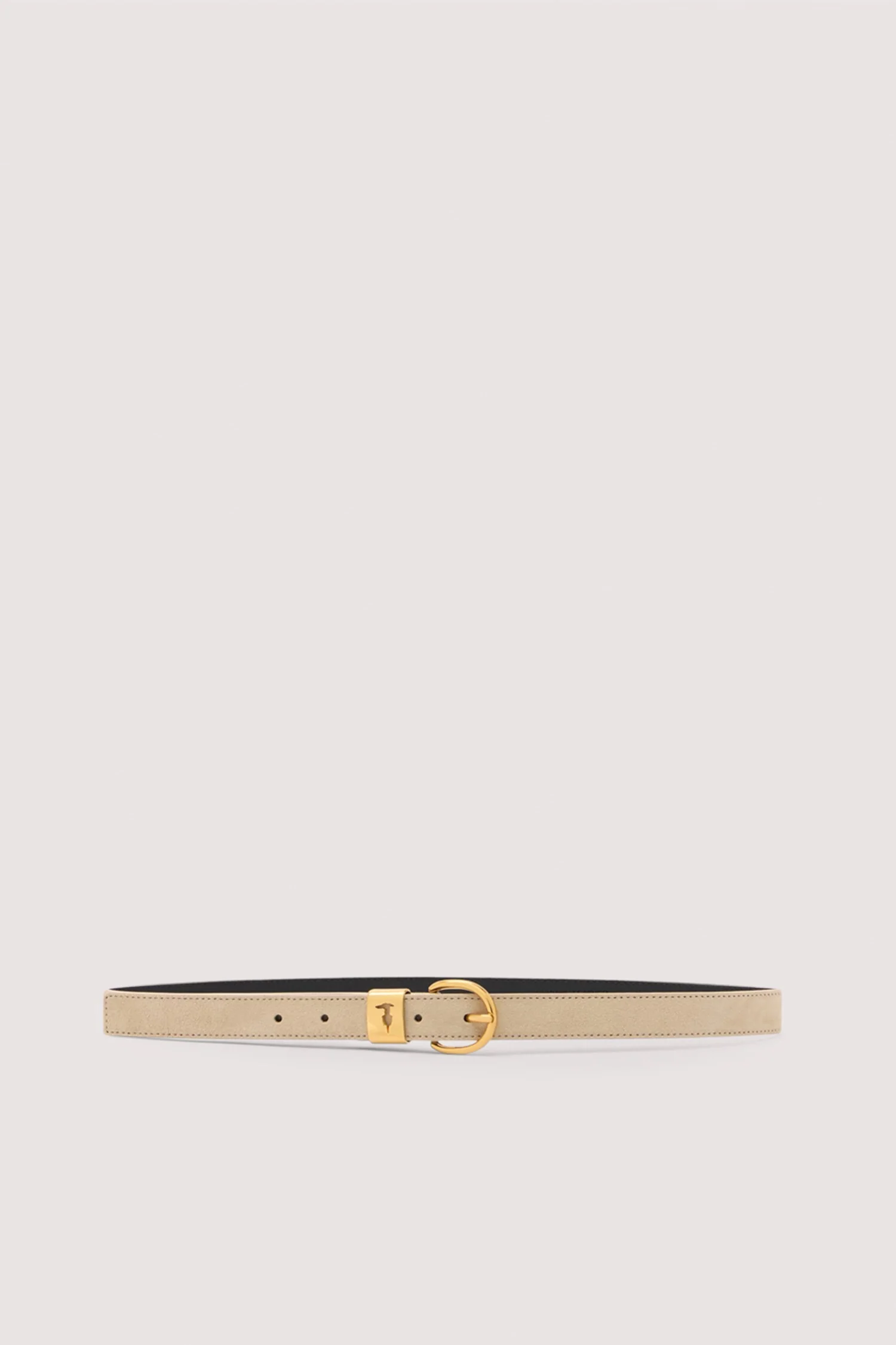 Suede belt with metal loop - Image 4