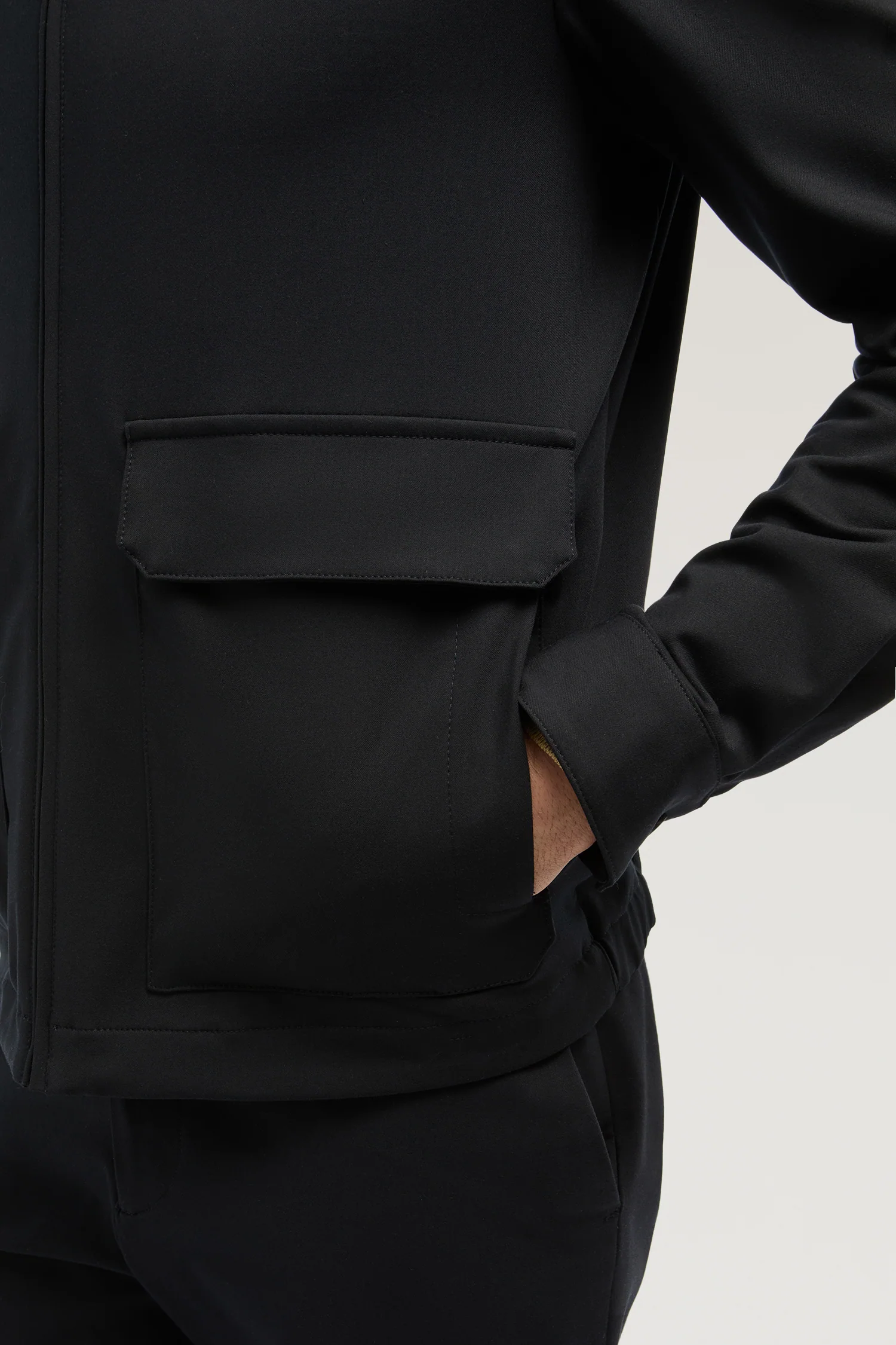 Tech viscose bomber jacket - Image 4
