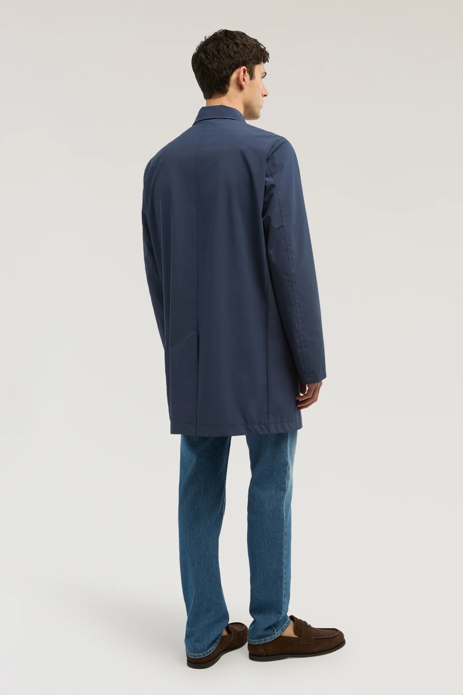 Technical car coat in water-repellent microfibre - Image 3