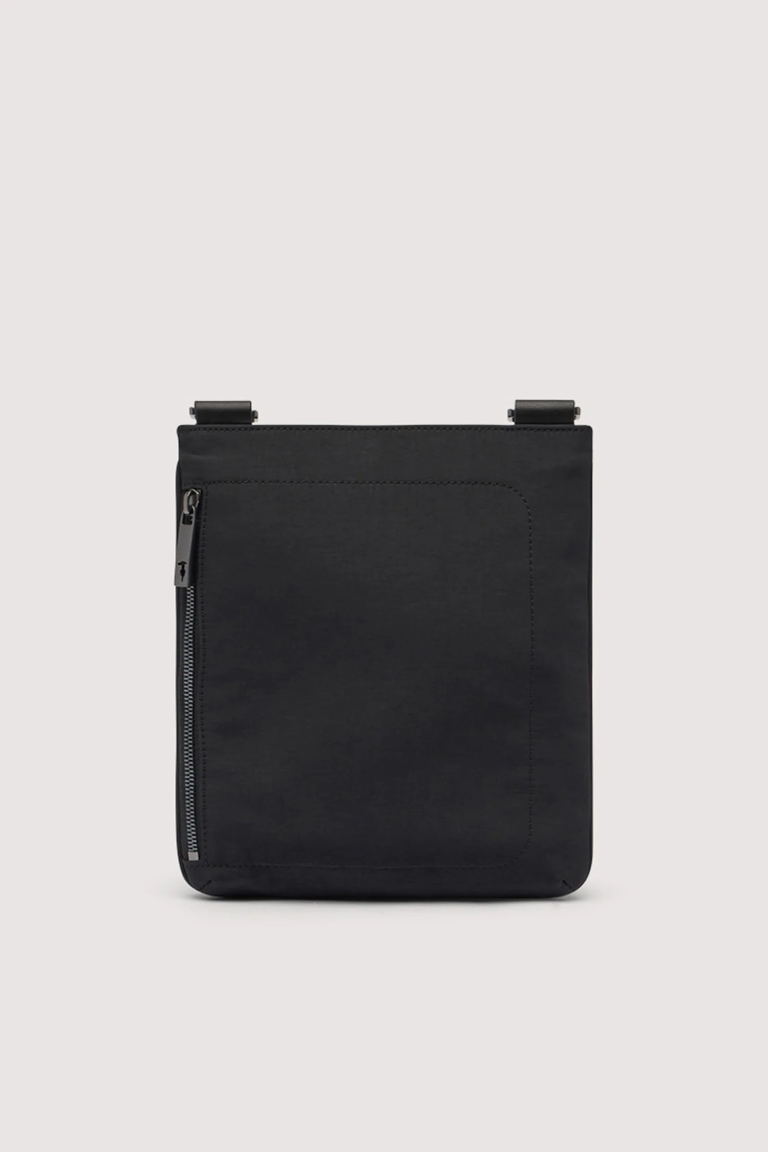 Travel media shoulder bag in nylon and leather - Image 4