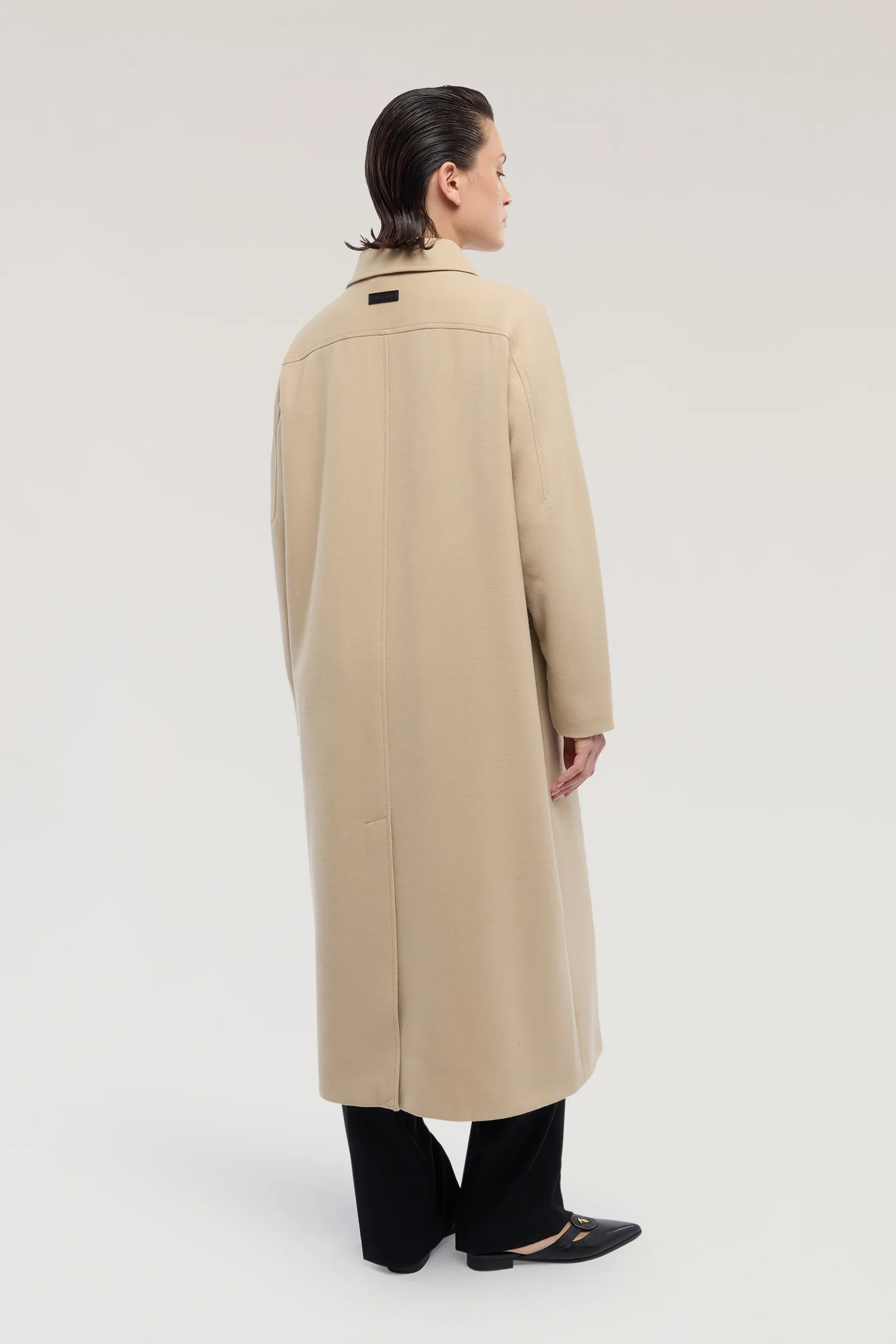 Trench in light wool - Image 3