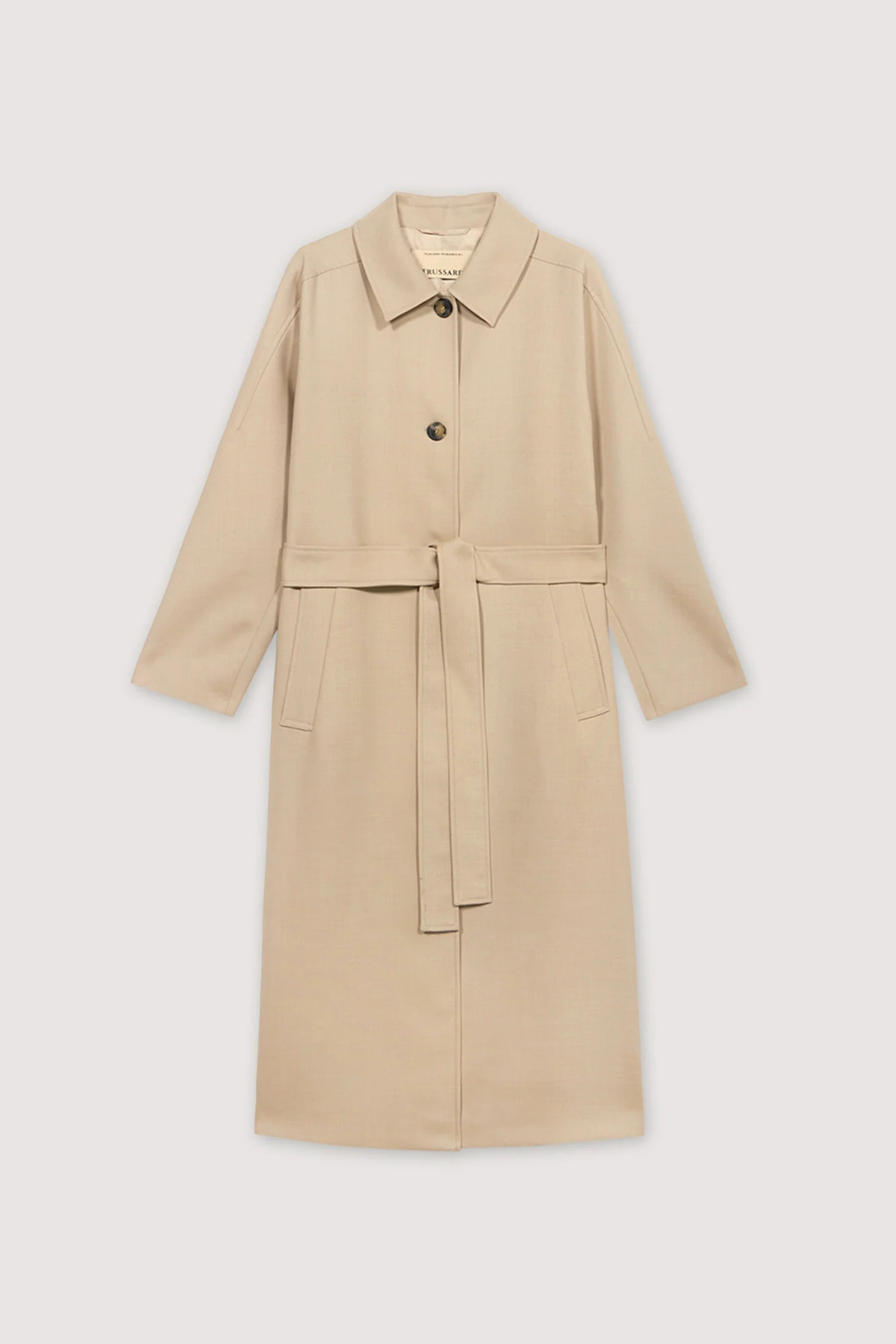 Trench in light wool - Image 5
