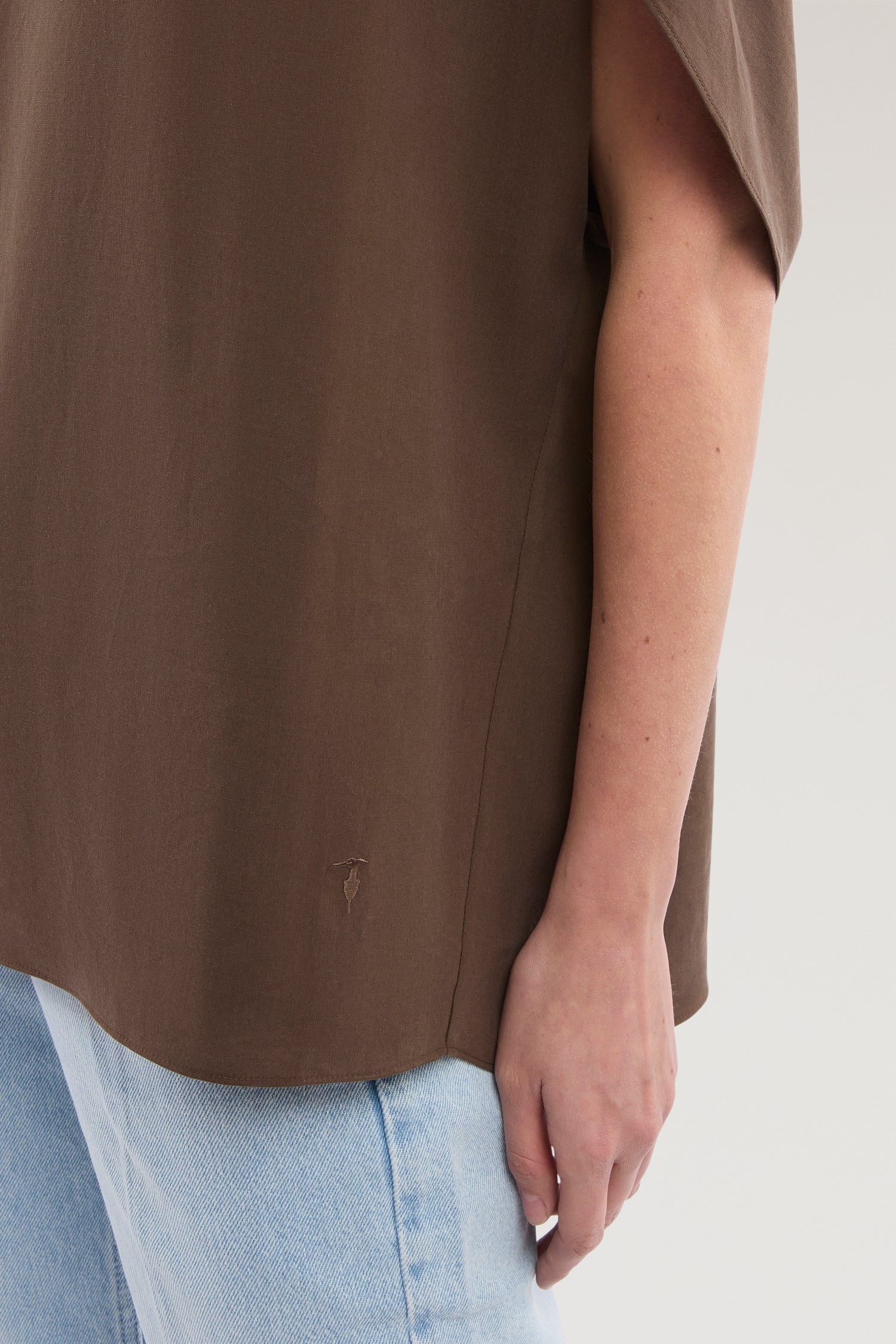 Tulip sleeve top in lyocell - Image 3