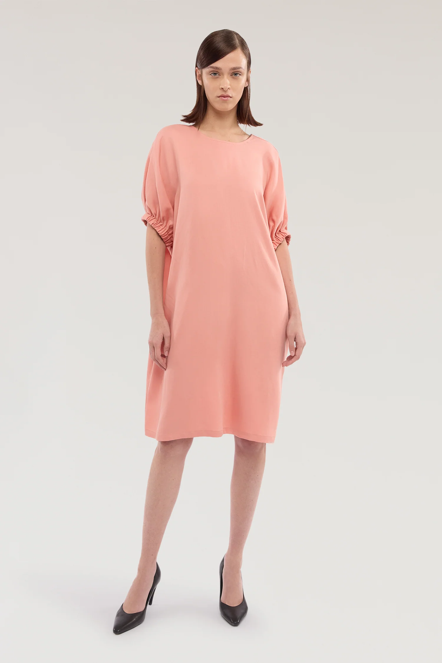 Tunic Dress in Lyocell - Linen