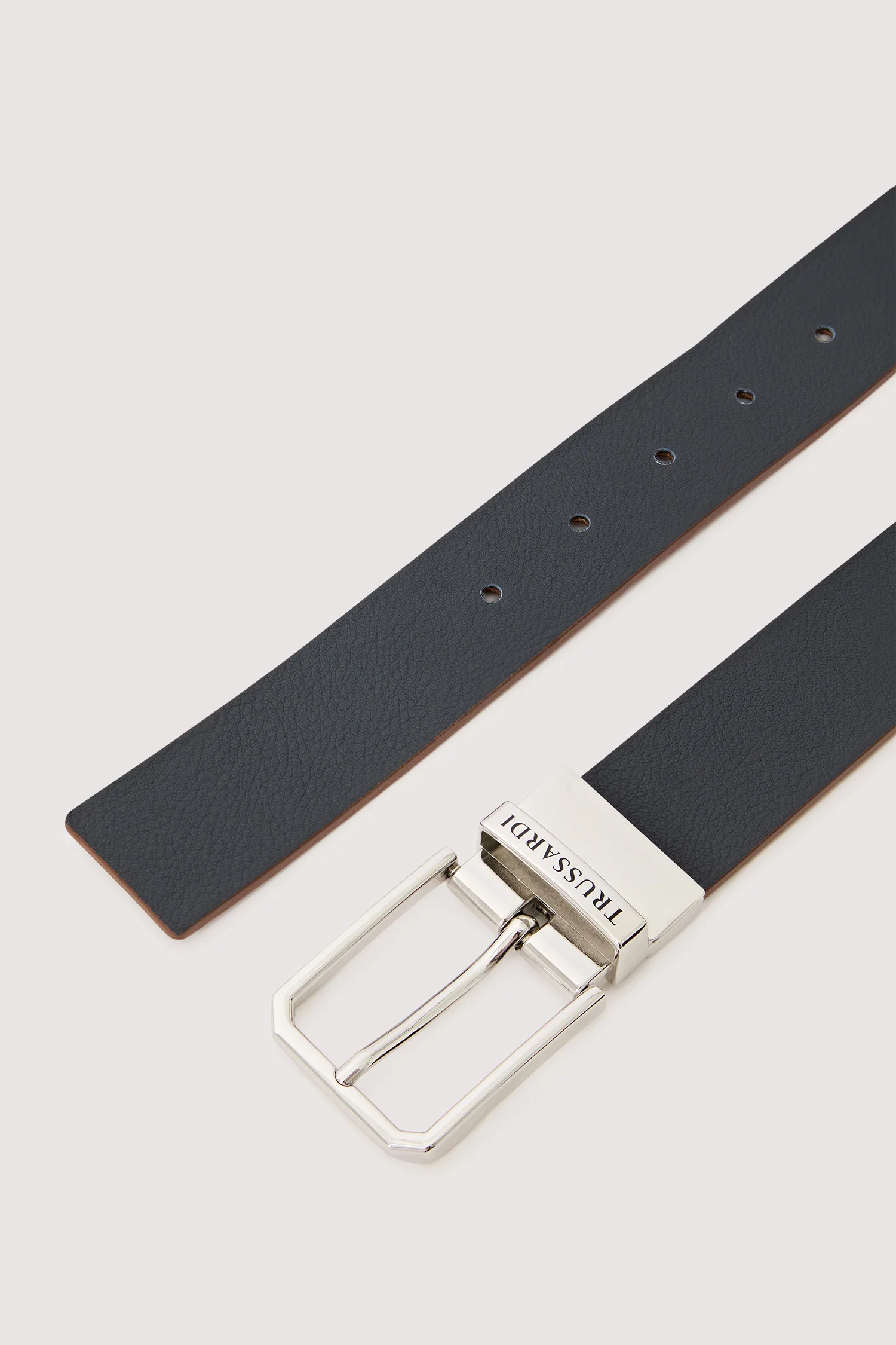 Two-tone reversible leather belt - Image 4