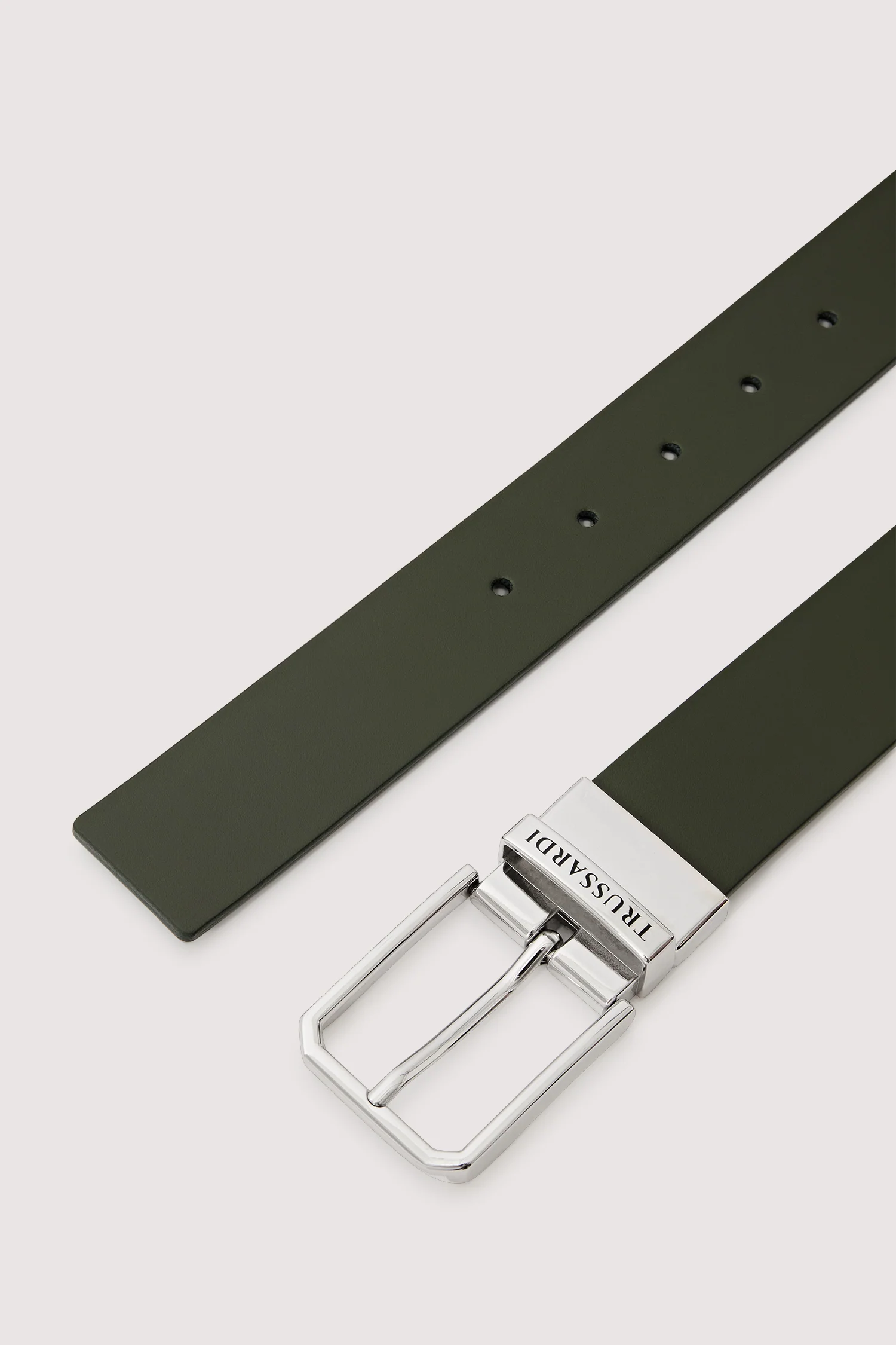 Two-tone reversible leather belt - Image 3