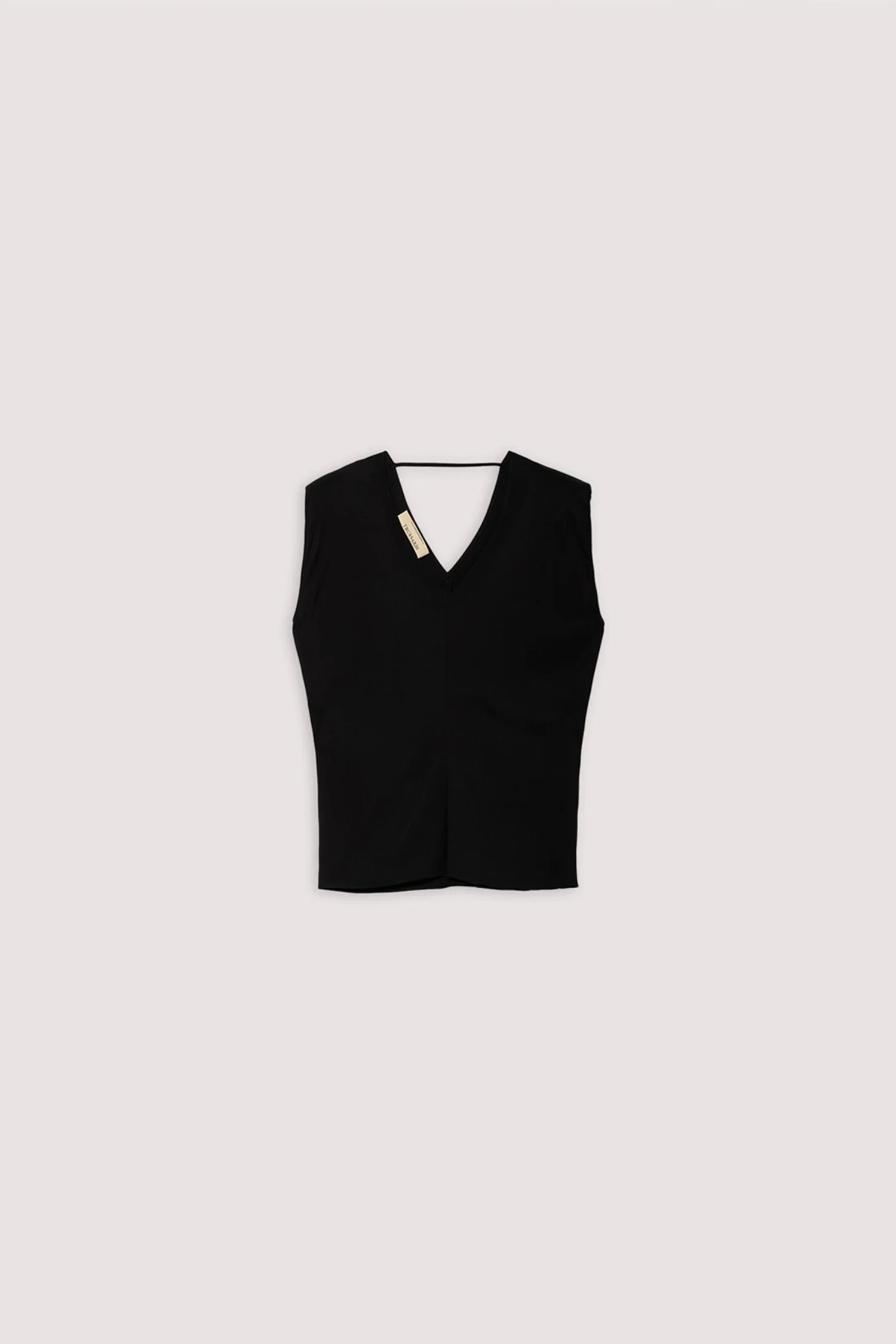 V-neck top in viscose twill - Image 5