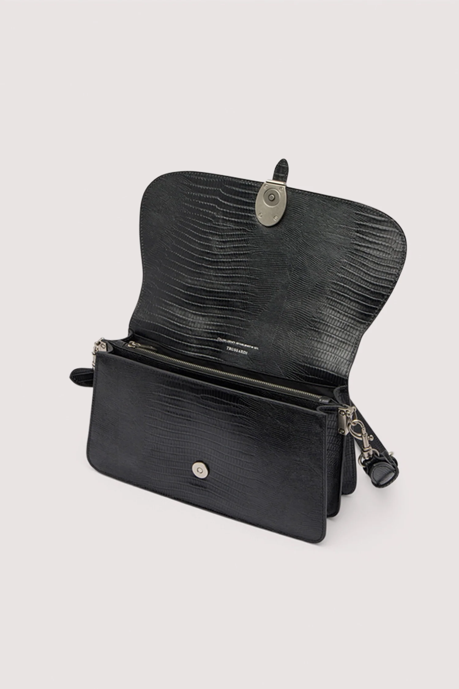 Velaria shoulder bag in reptile print leather - Image 3